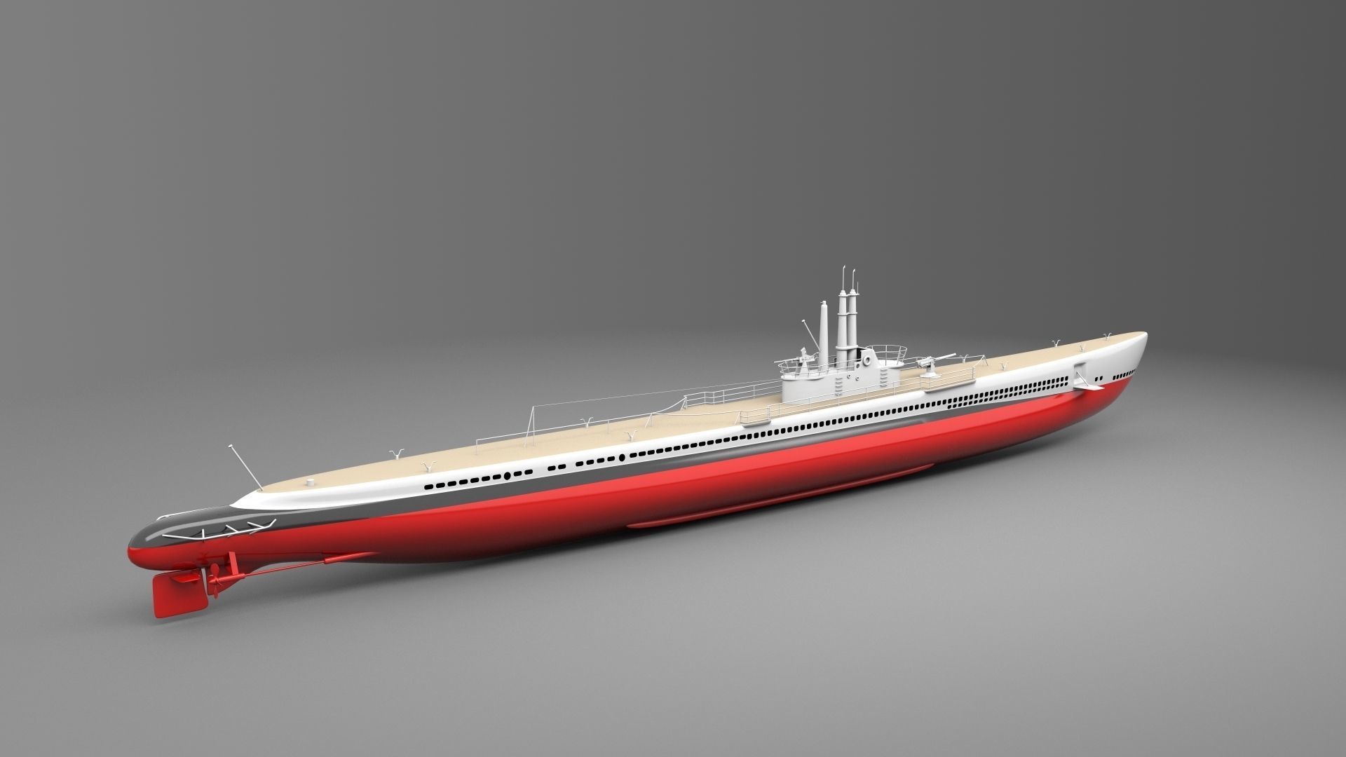 USS Tang -SS 306 3D model_8