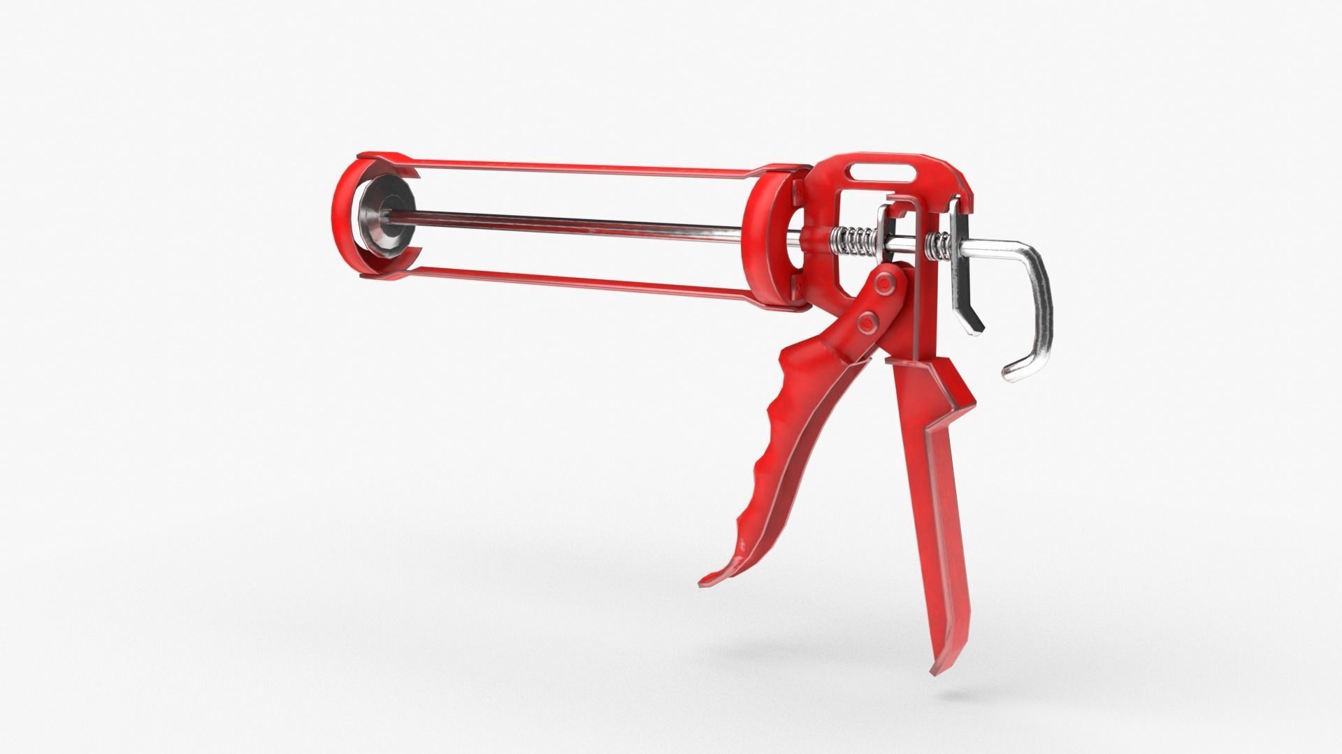 Silicone Gun Low-poly 3D model_1