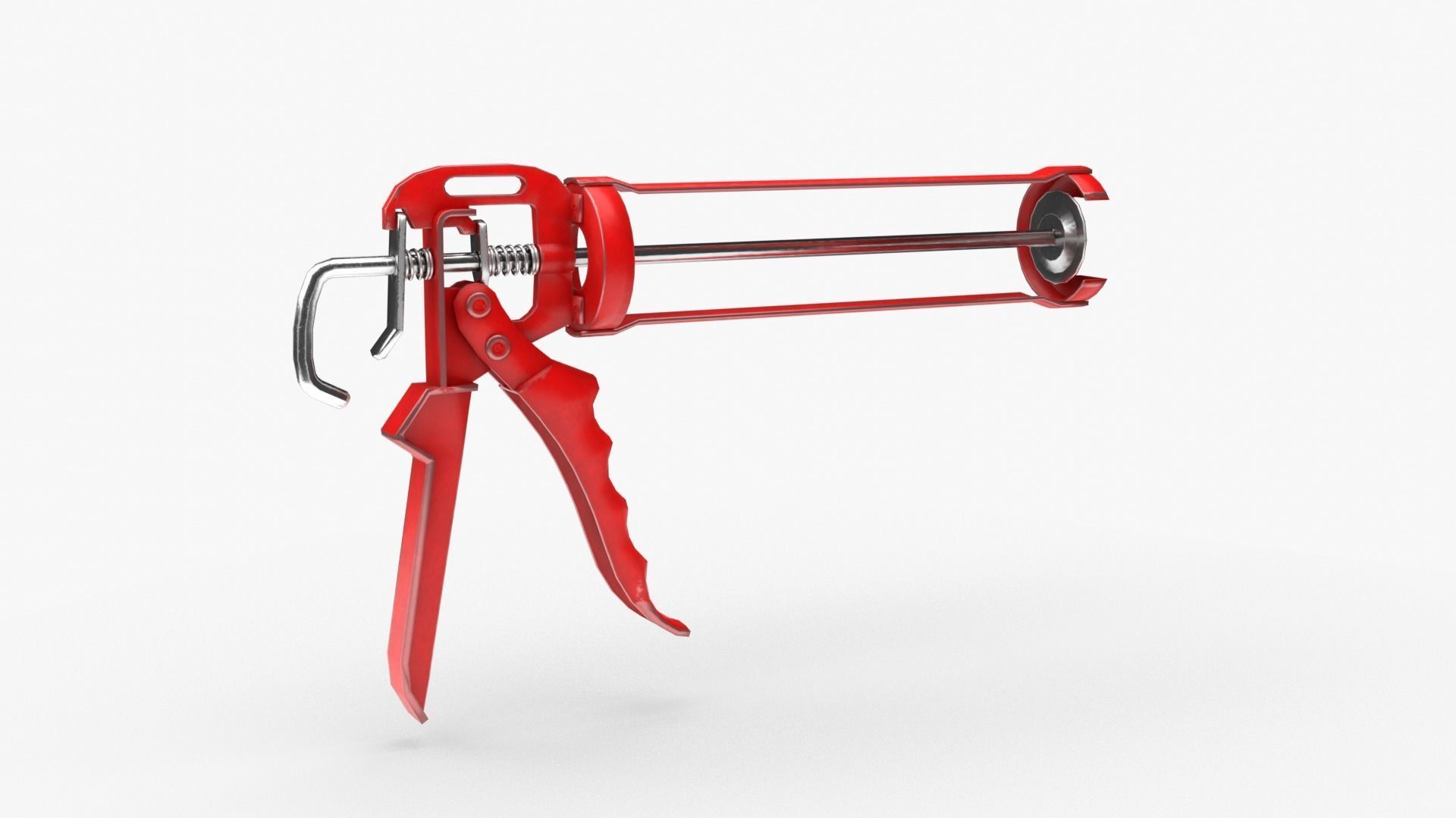 Silicone Gun Low-poly 3D model_5