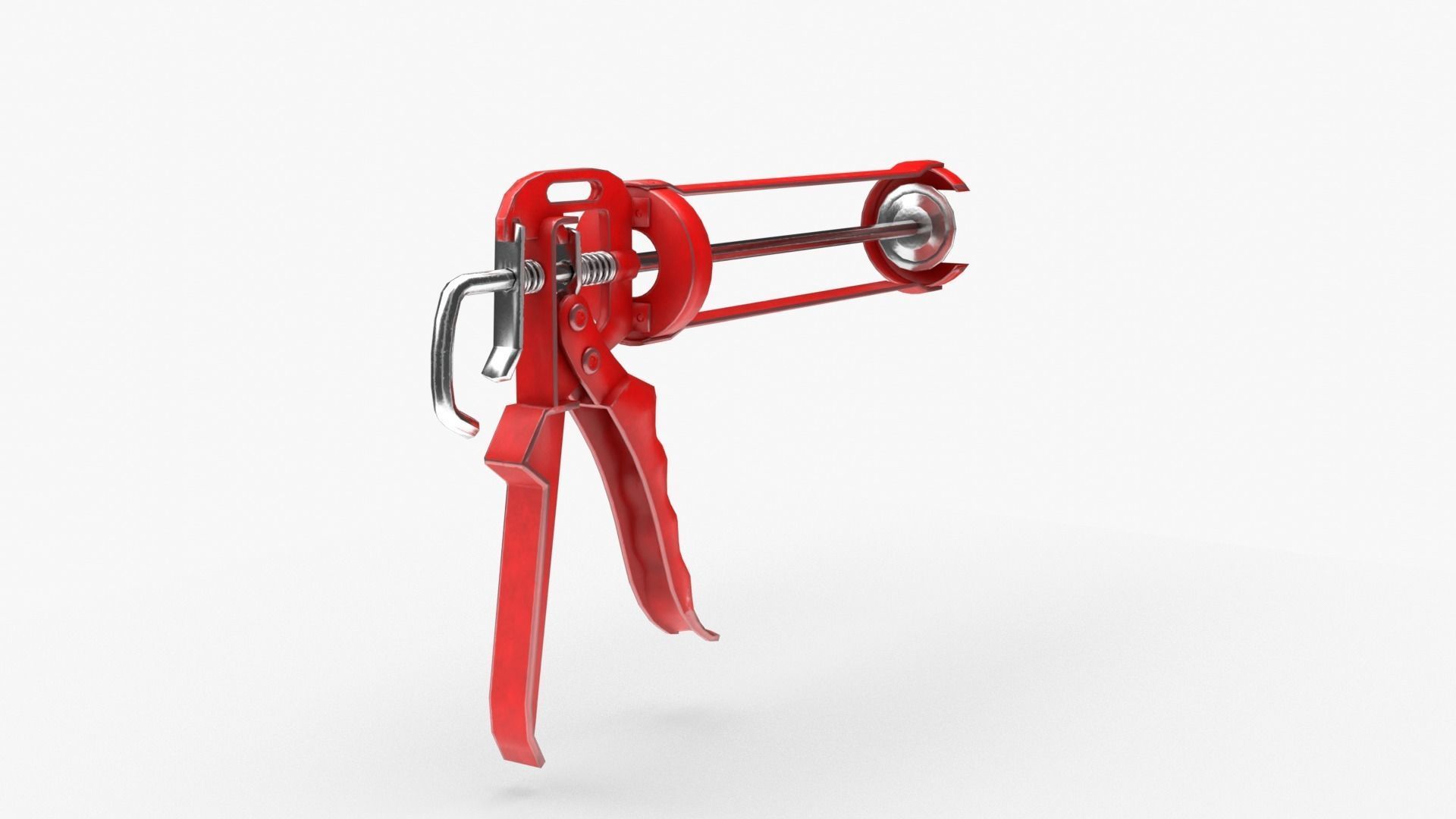 Silicone Gun Low-poly 3D model_4