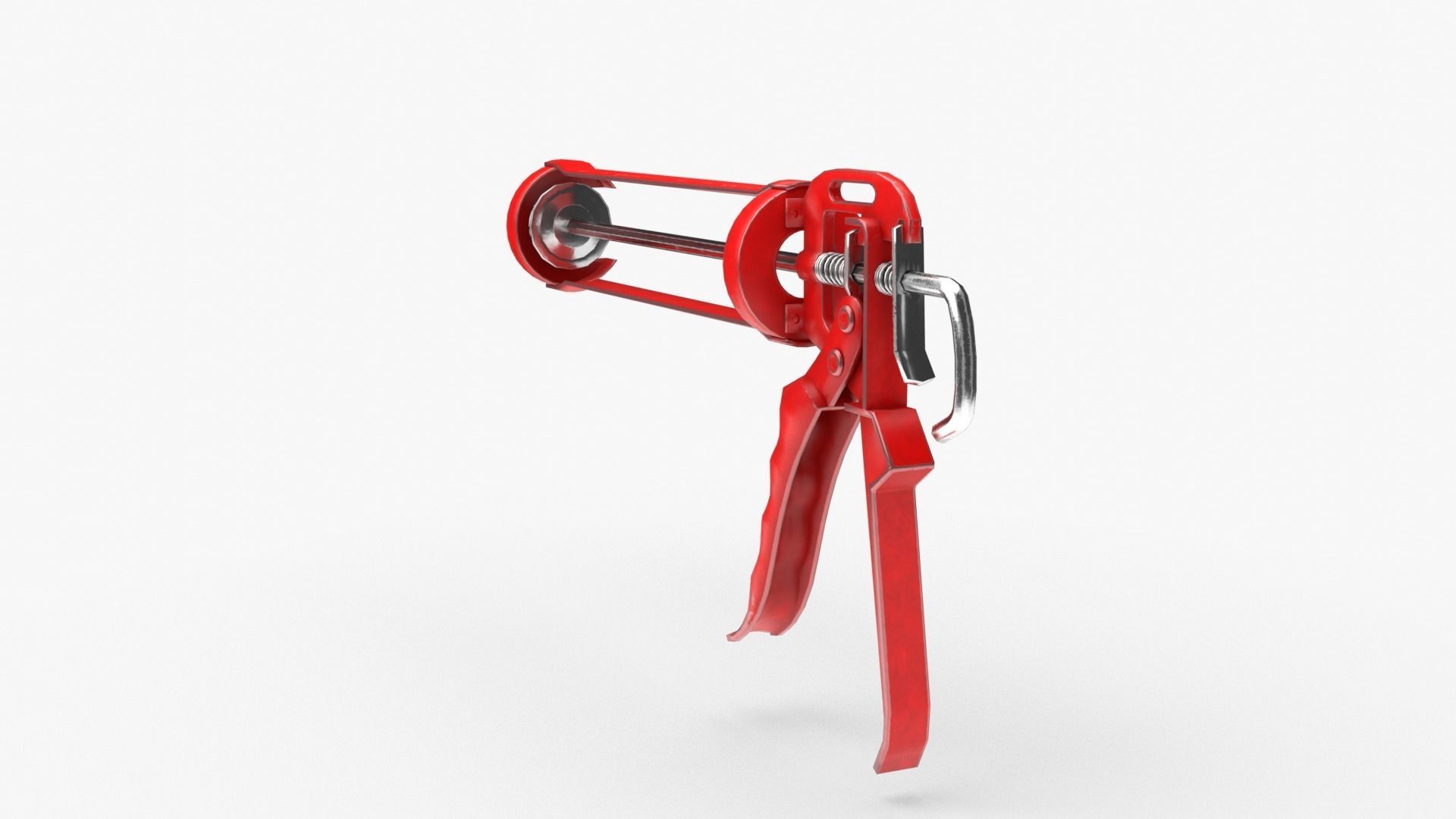 Silicone Gun Low-poly 3D model_2