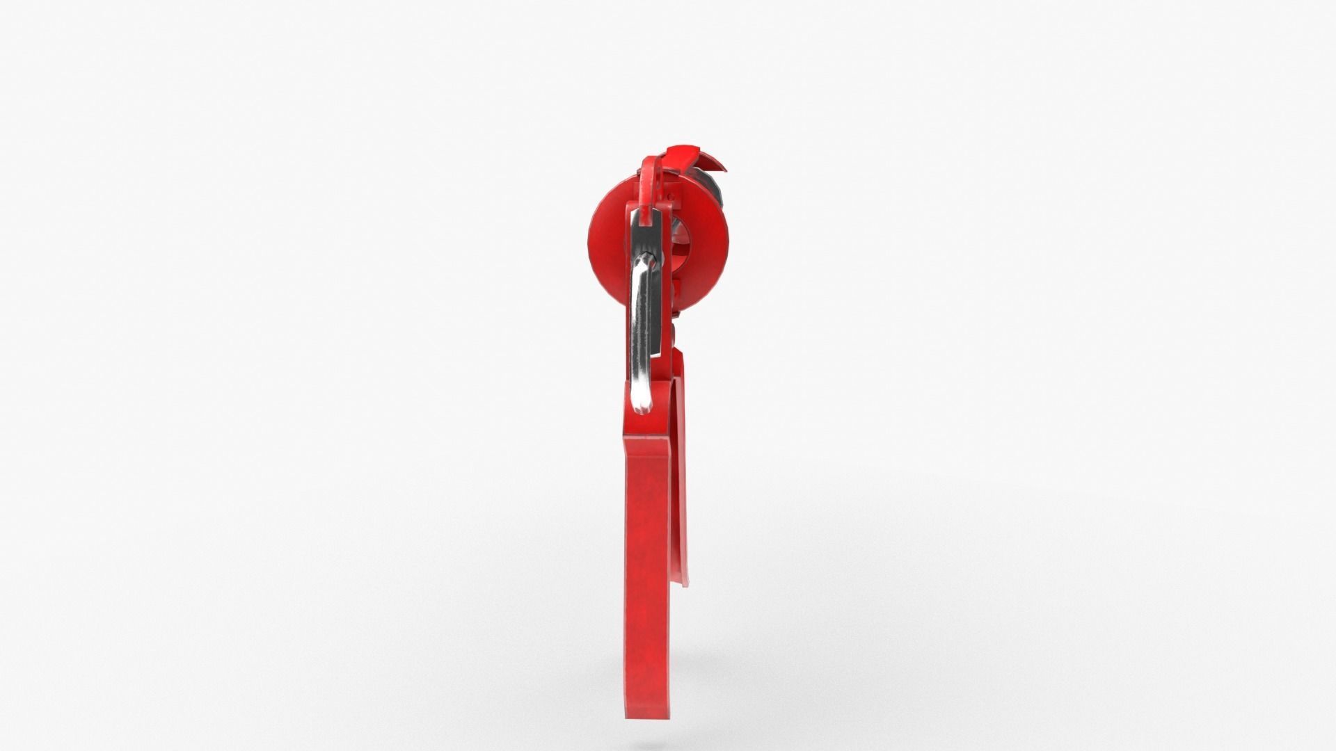 Silicone Gun Low-poly 3D model_3