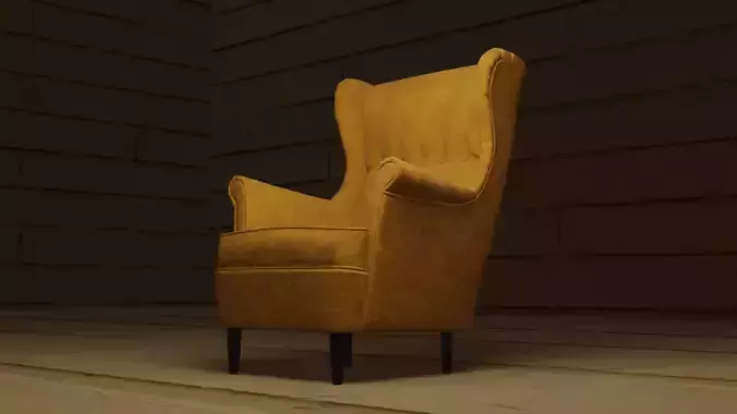 Royal Chair  Low-poly 3D model