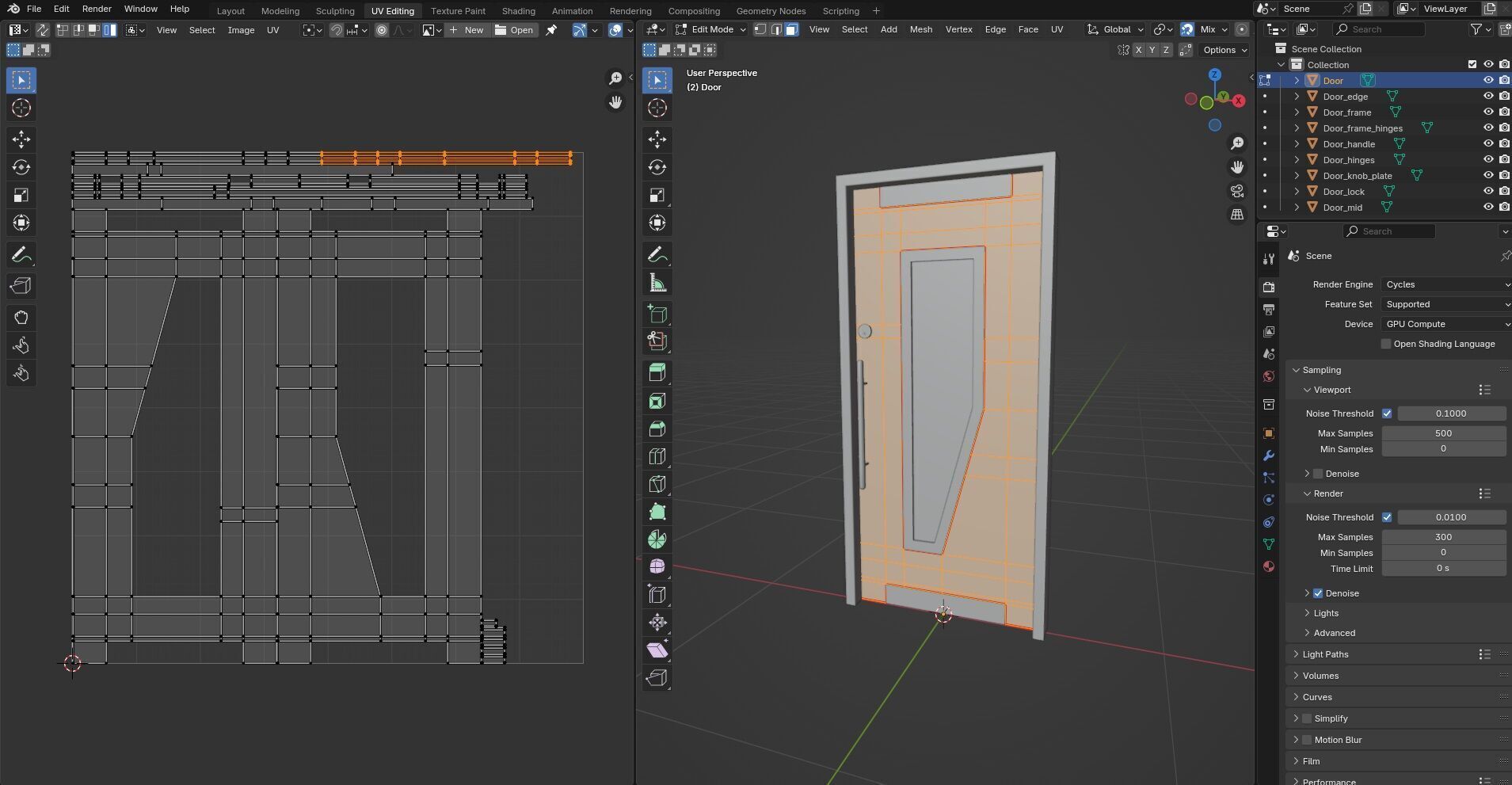 Door CG53 3D model_13
