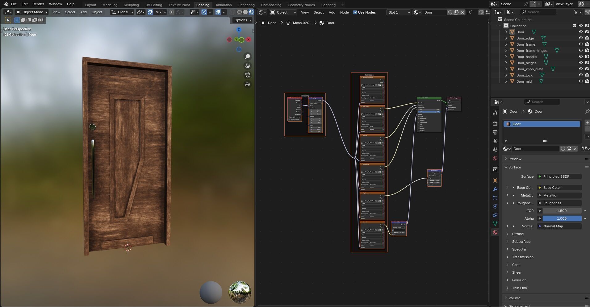Door CG53 3D model_17