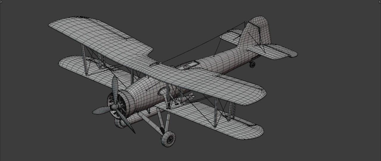 Fairey Swordfish 3D model_7