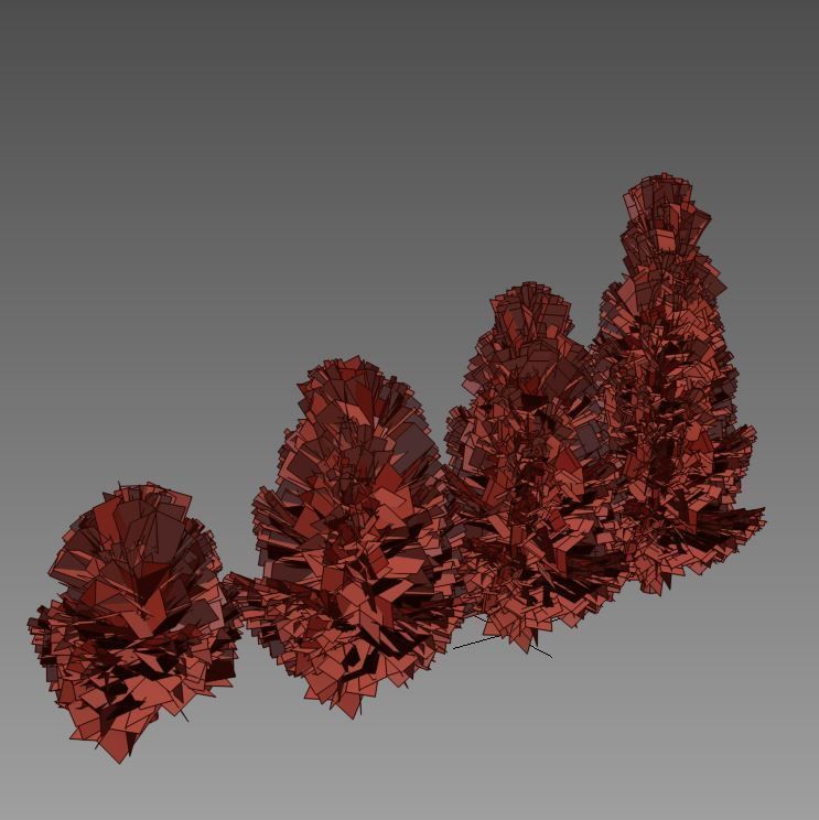 spruce low poly tree Low-poly 3D model_7