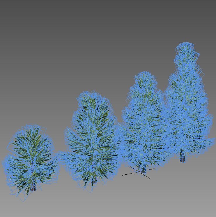 spruce low poly tree Low-poly 3D model_8