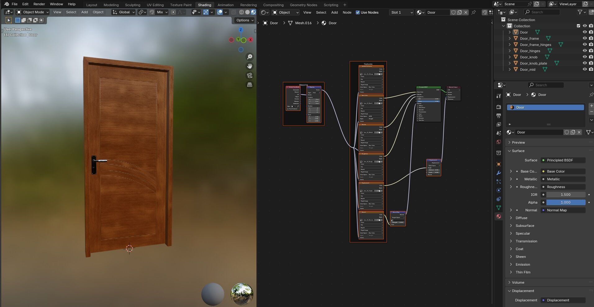 Door CG56 3D model_17
