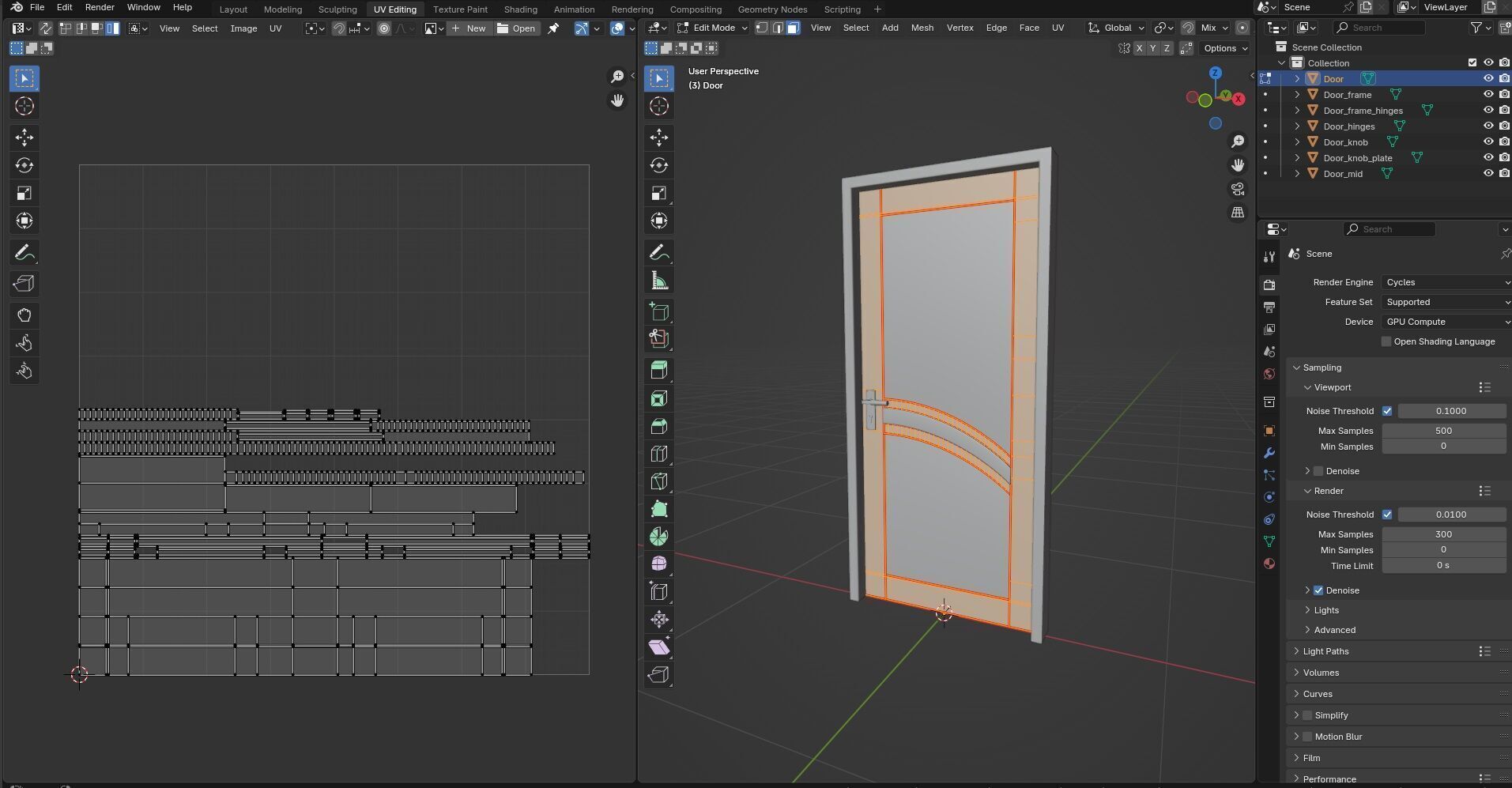 Door CG56 3D model_13