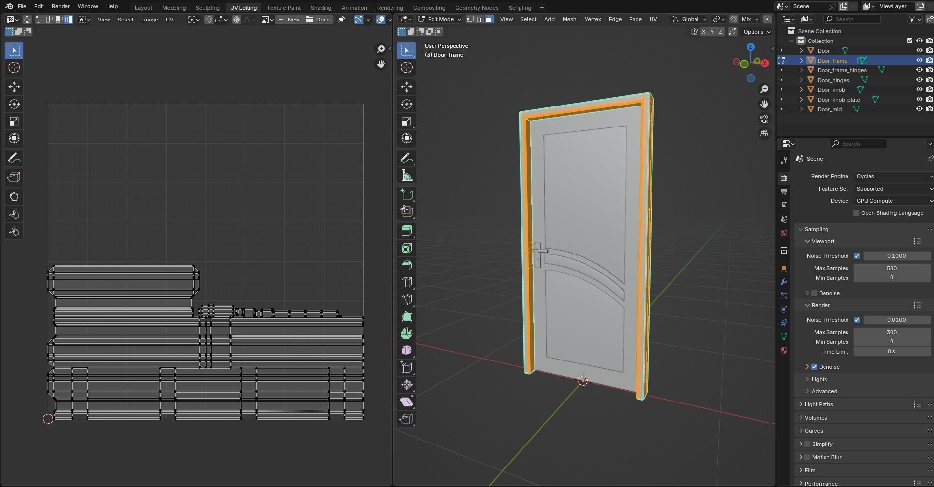 Door CG56 3D model_14