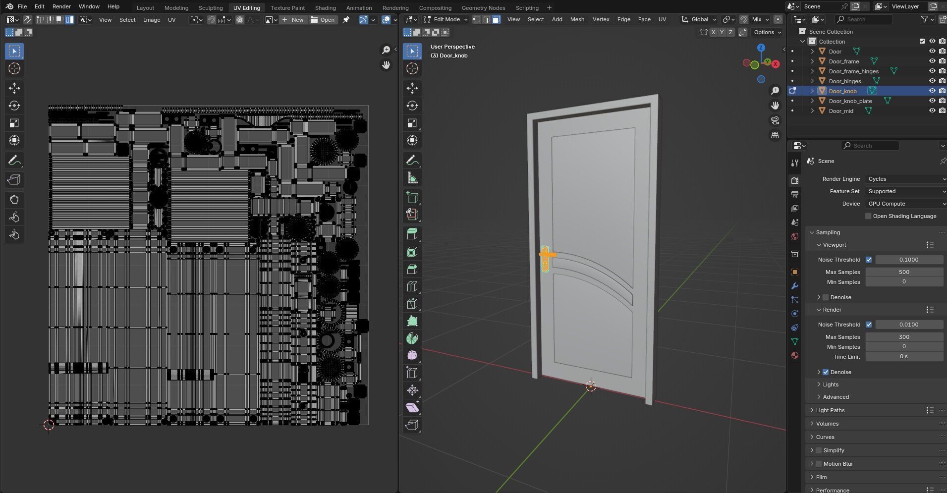 Door CG56 3D model_16