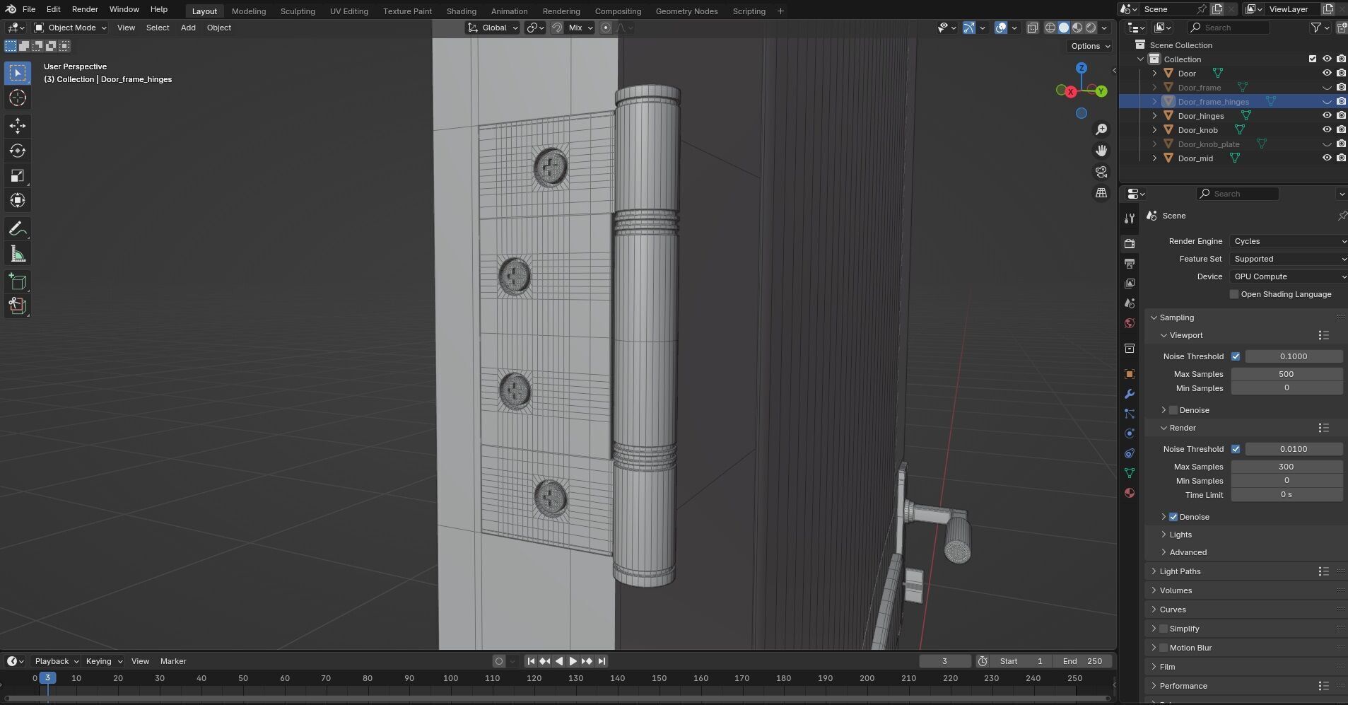 Door CG56 3D model_9