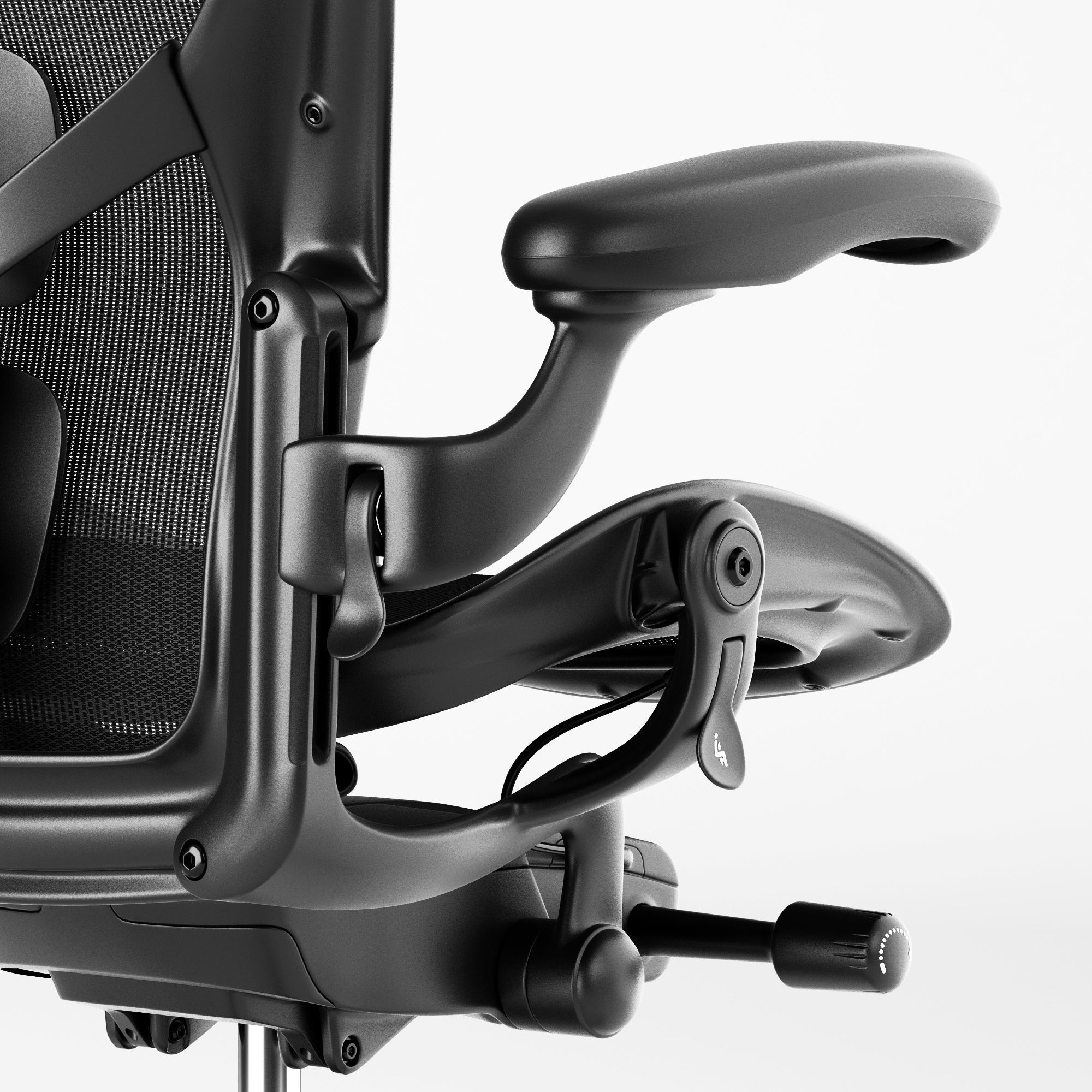 Aeron Chair Remastered by Herman Miller 3D model_11