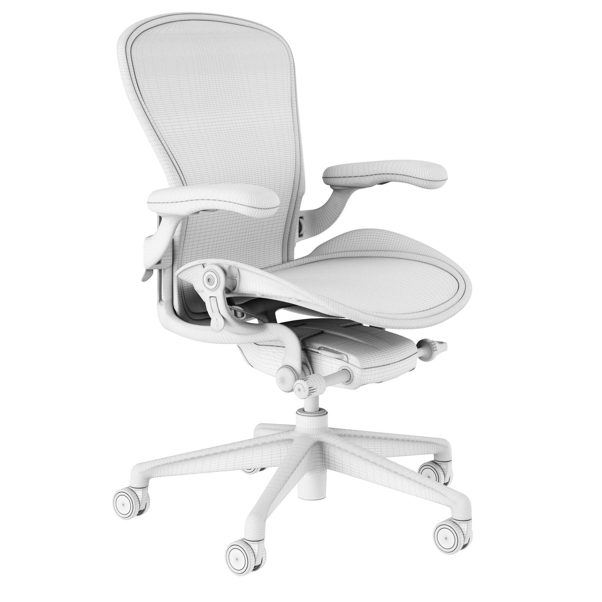 Aeron Chair Remastered by Herman Miller 3D model_15