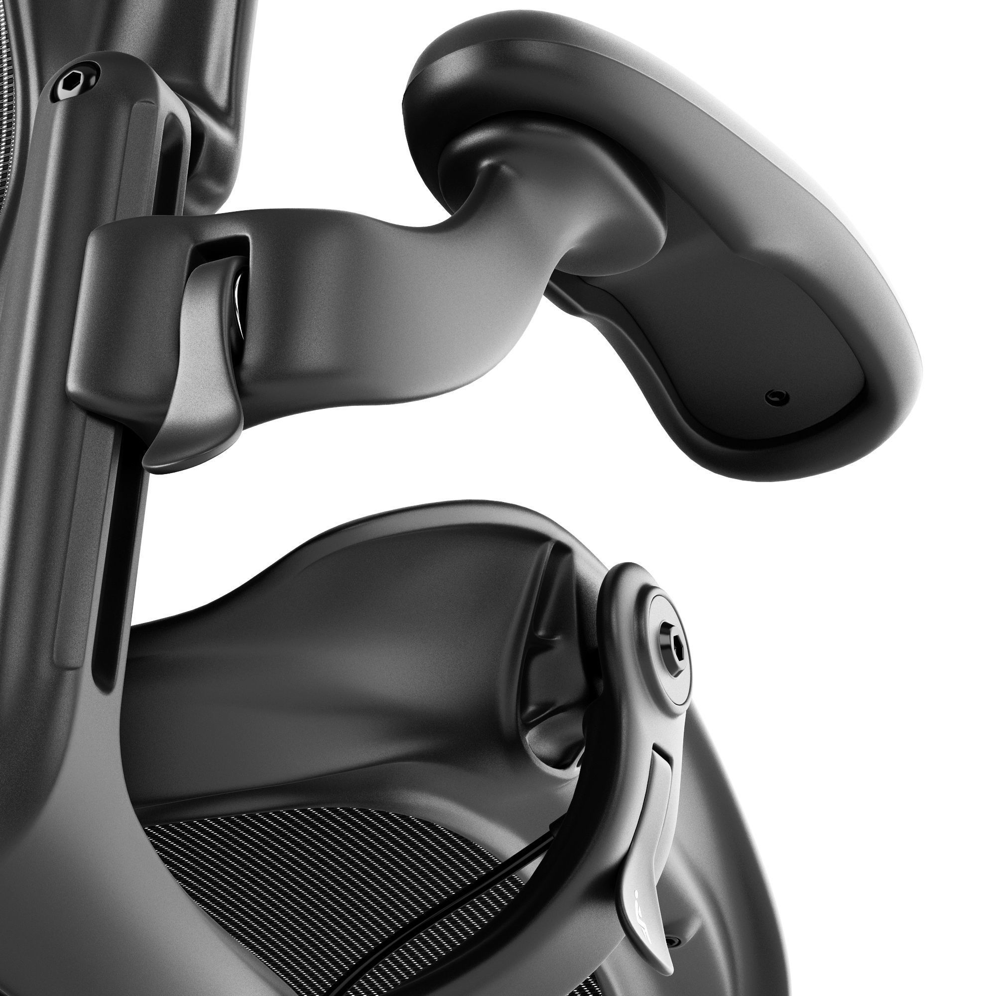 Aeron Chair Remastered by Herman Miller 3D model_8