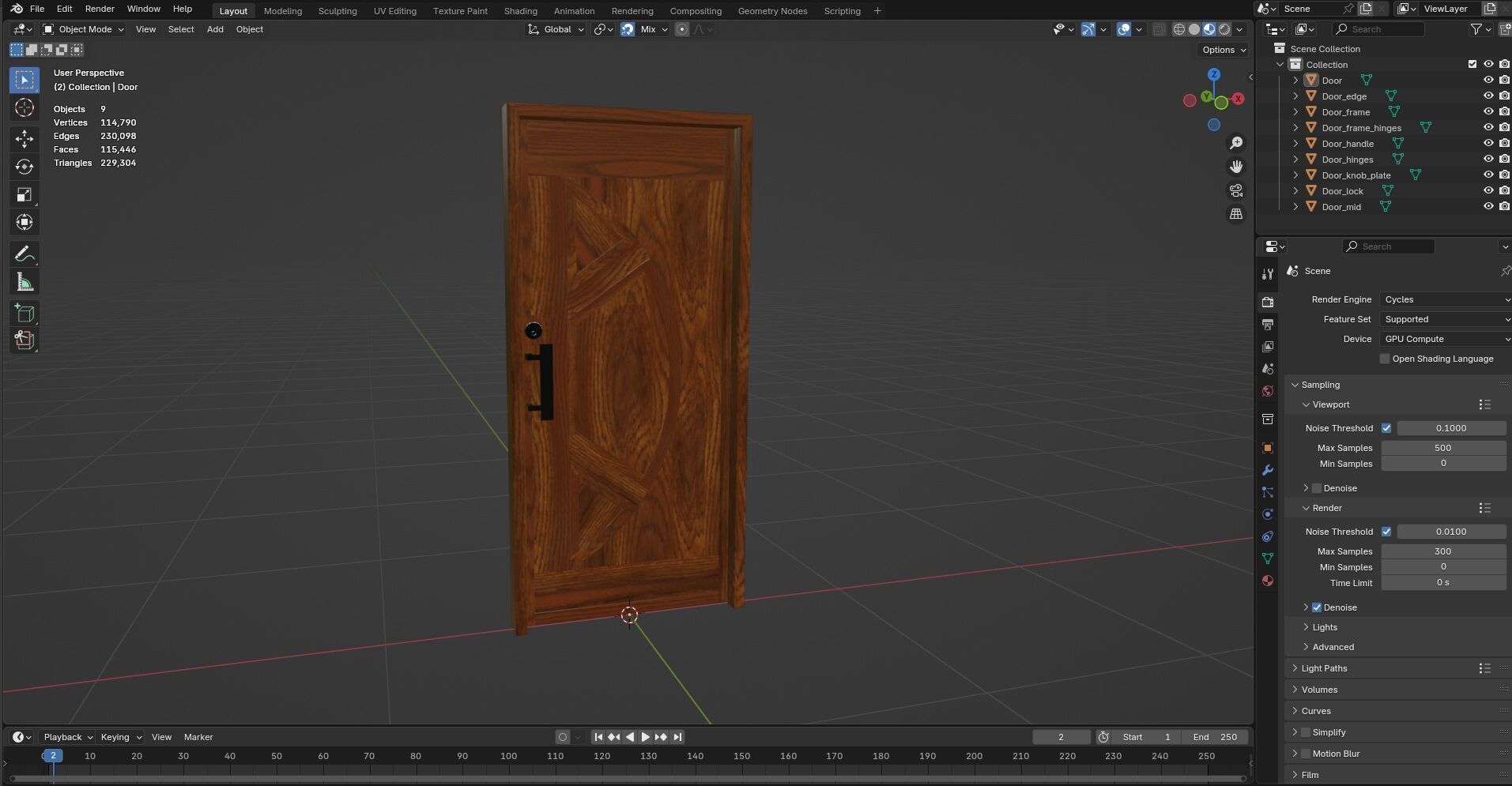 Door CG59 3D model_12