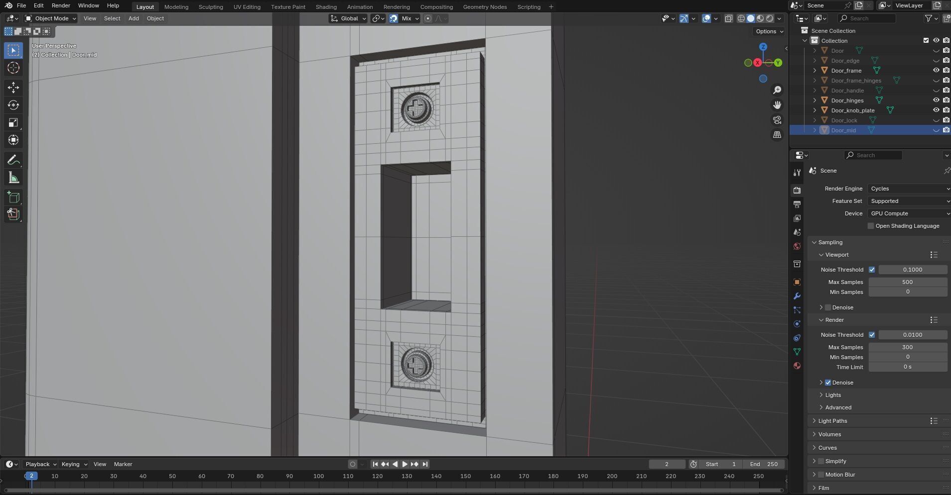 Door CG59 3D model_10