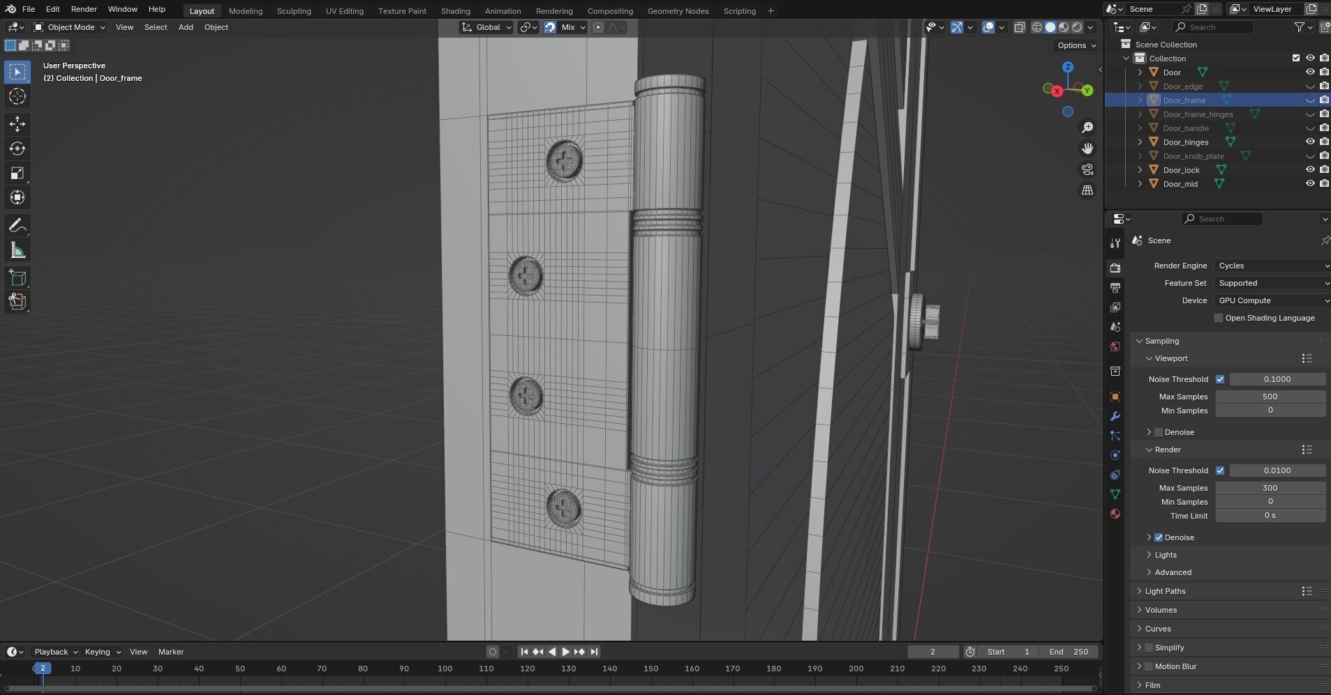 Door CG59 3D model_9