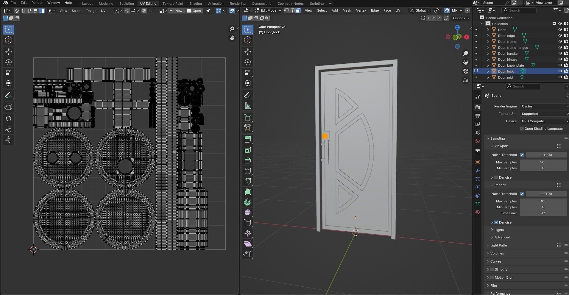 Door CG59 3D model_16
