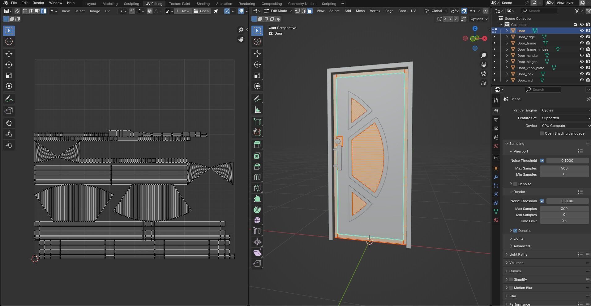 Door CG59 3D model_13