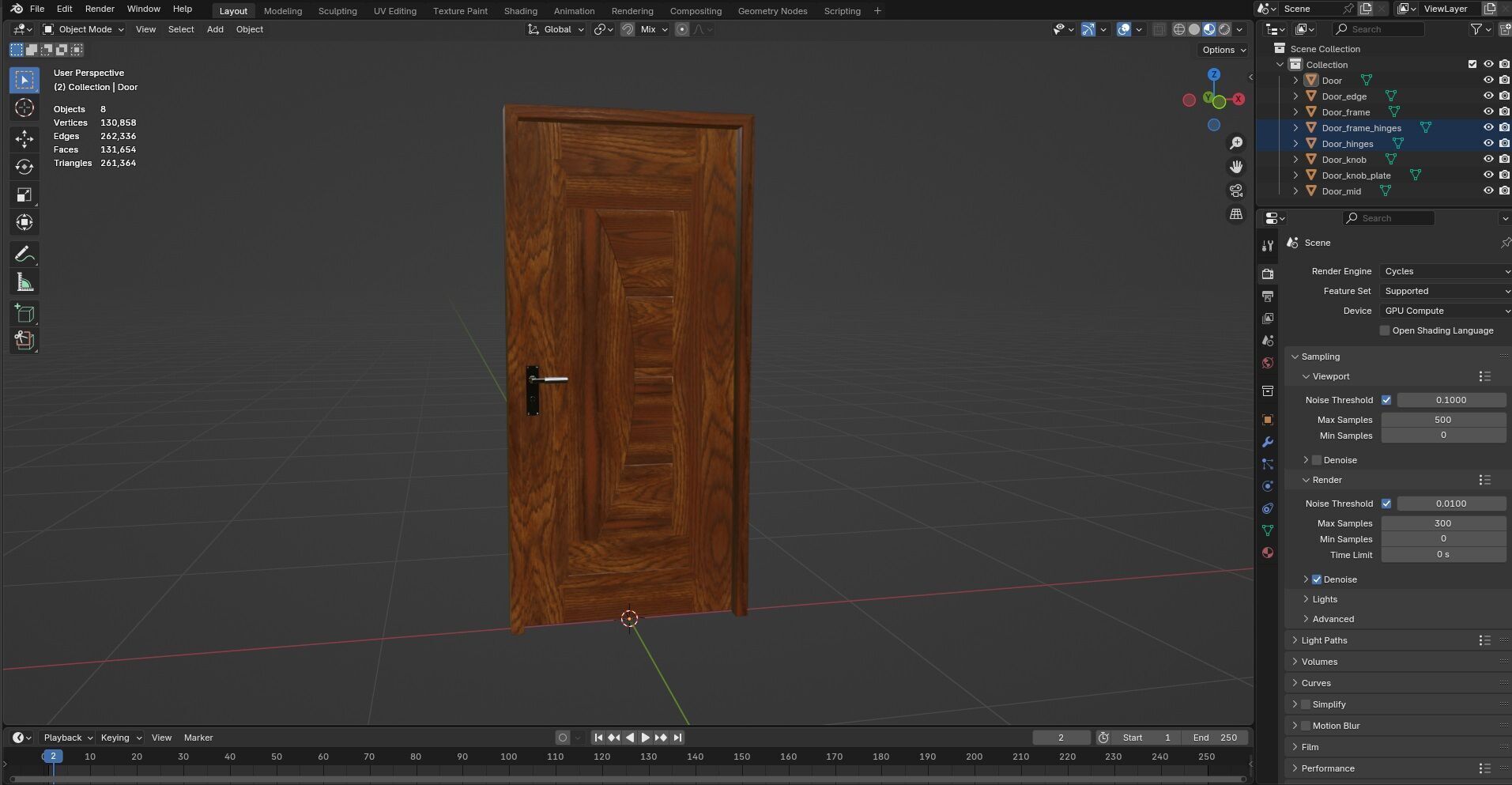 Door CG63 3D model_12