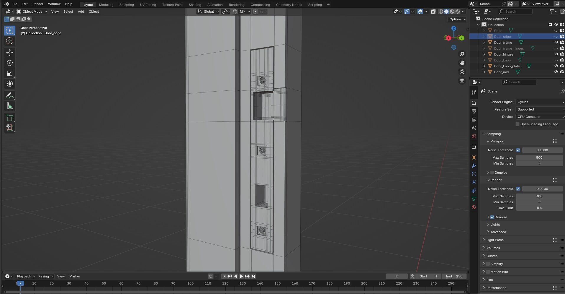 Door CG63 3D model_10