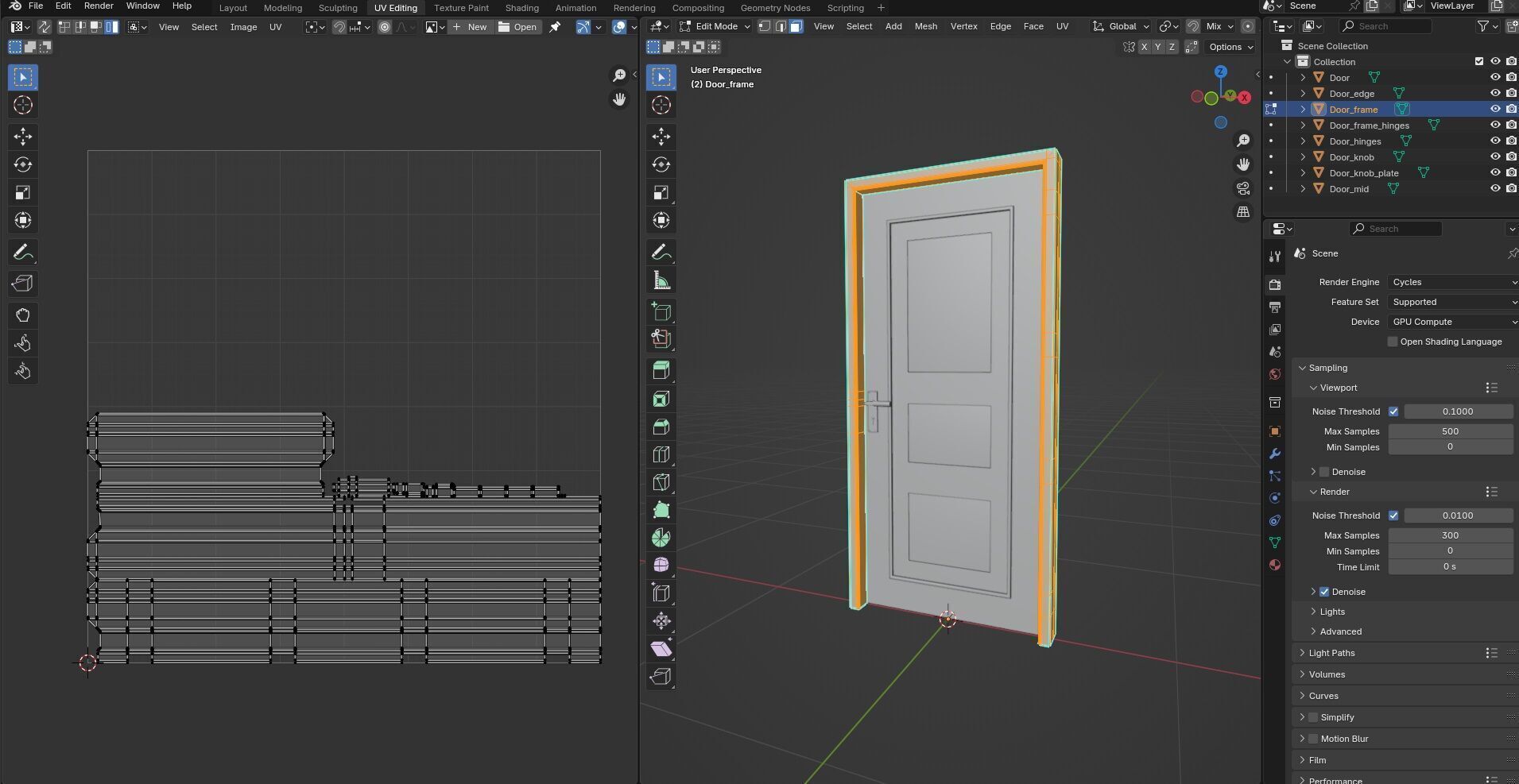 Door CG64 3D model_14