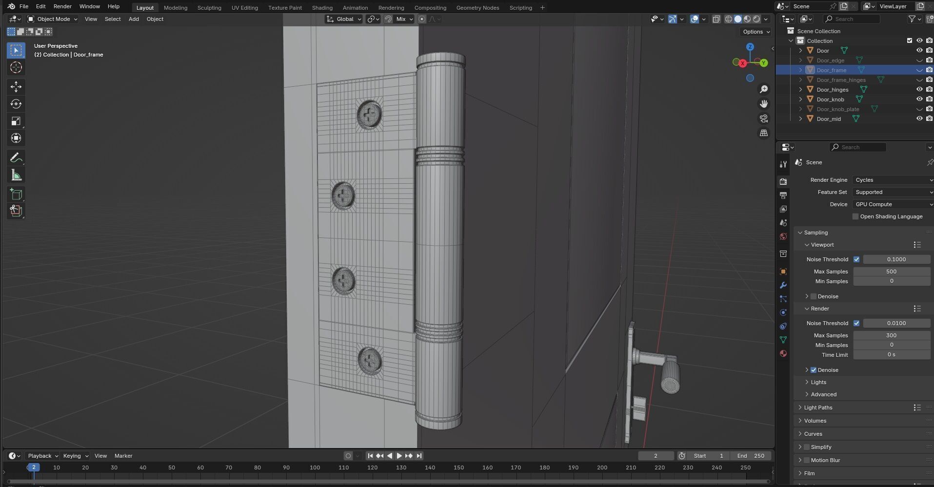 Door CG64 3D model_9