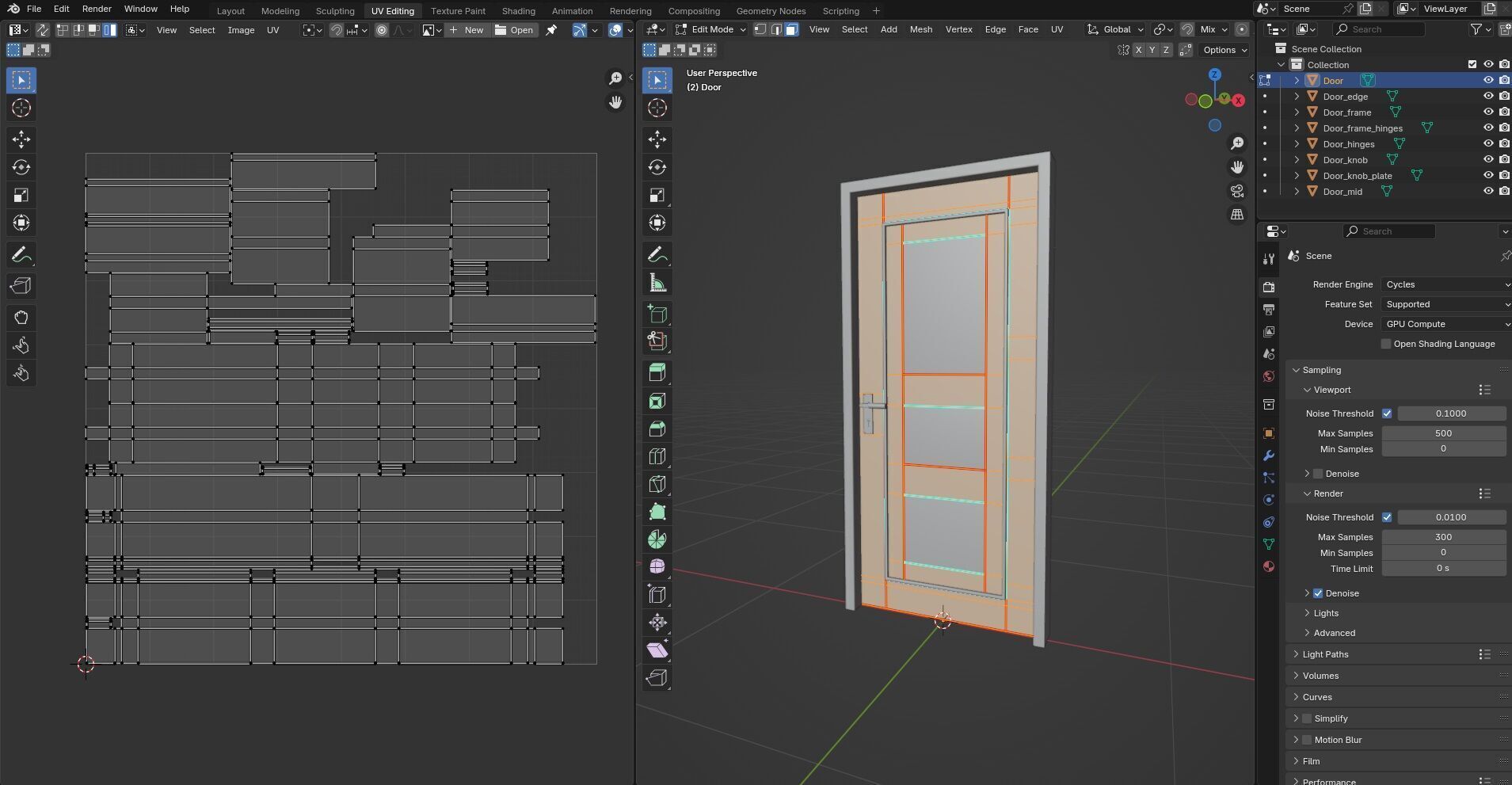 Door CG64 3D model_13