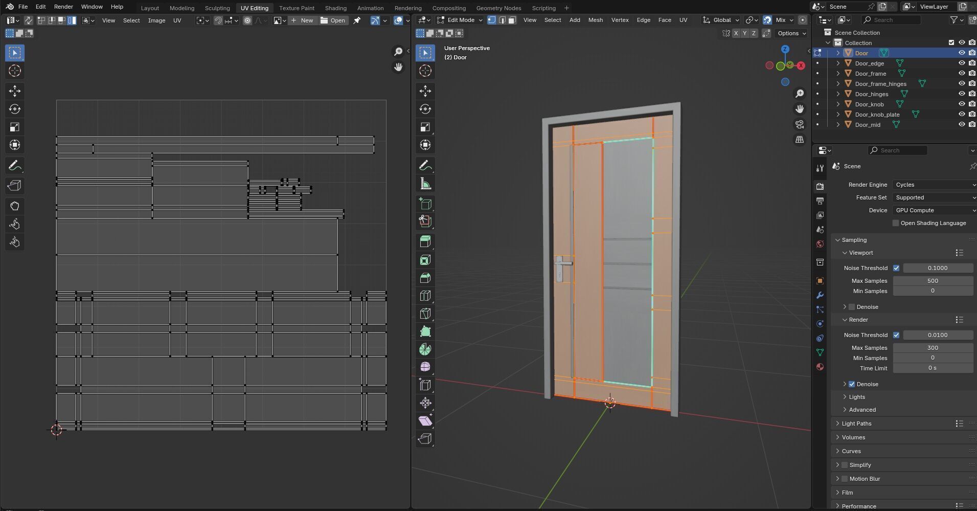 Door CG67 3D model_13