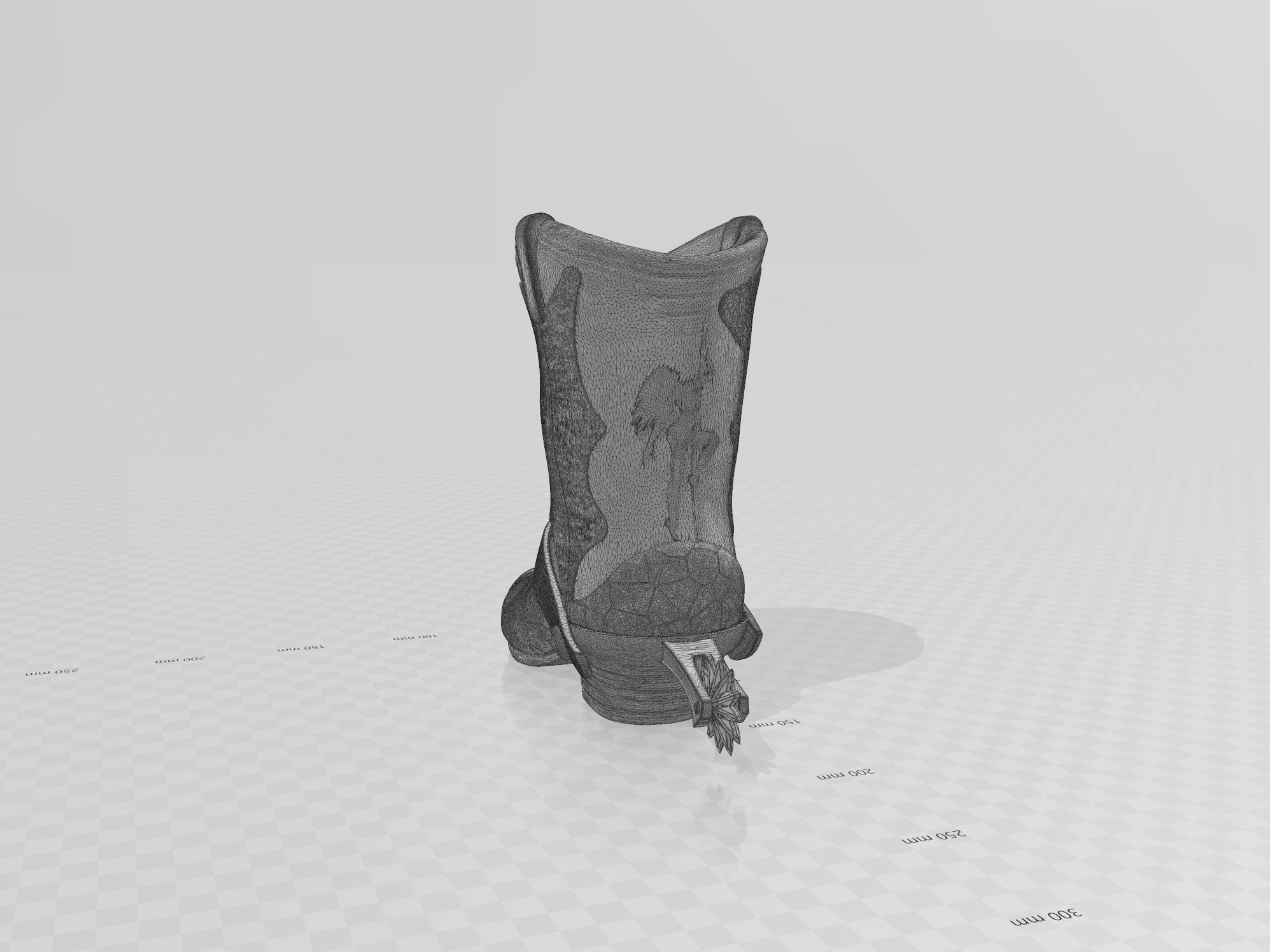Cowboy Boot Piggy Bank 3D print model_7