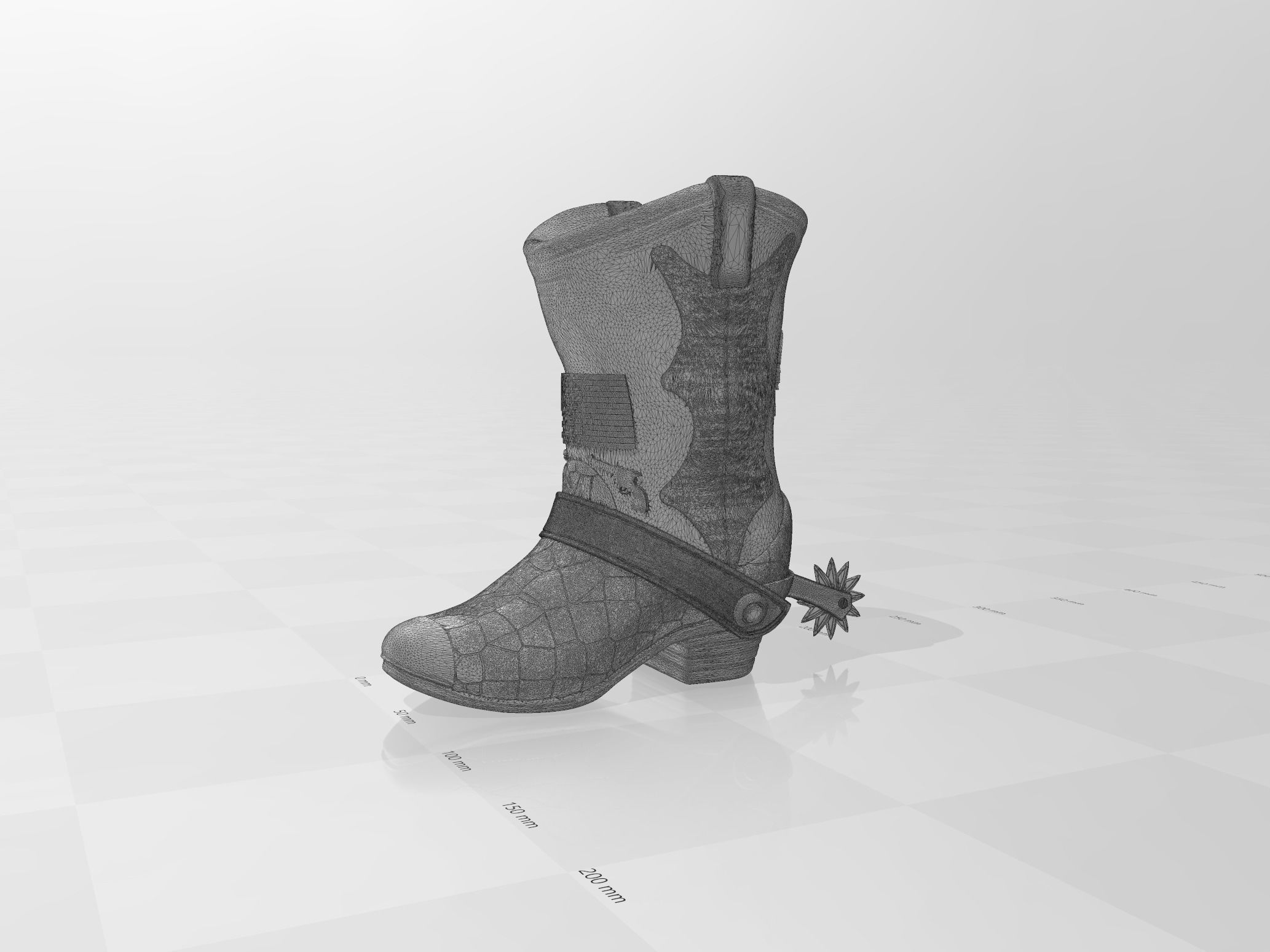 Cowboy Boot Piggy Bank 3D print model_4