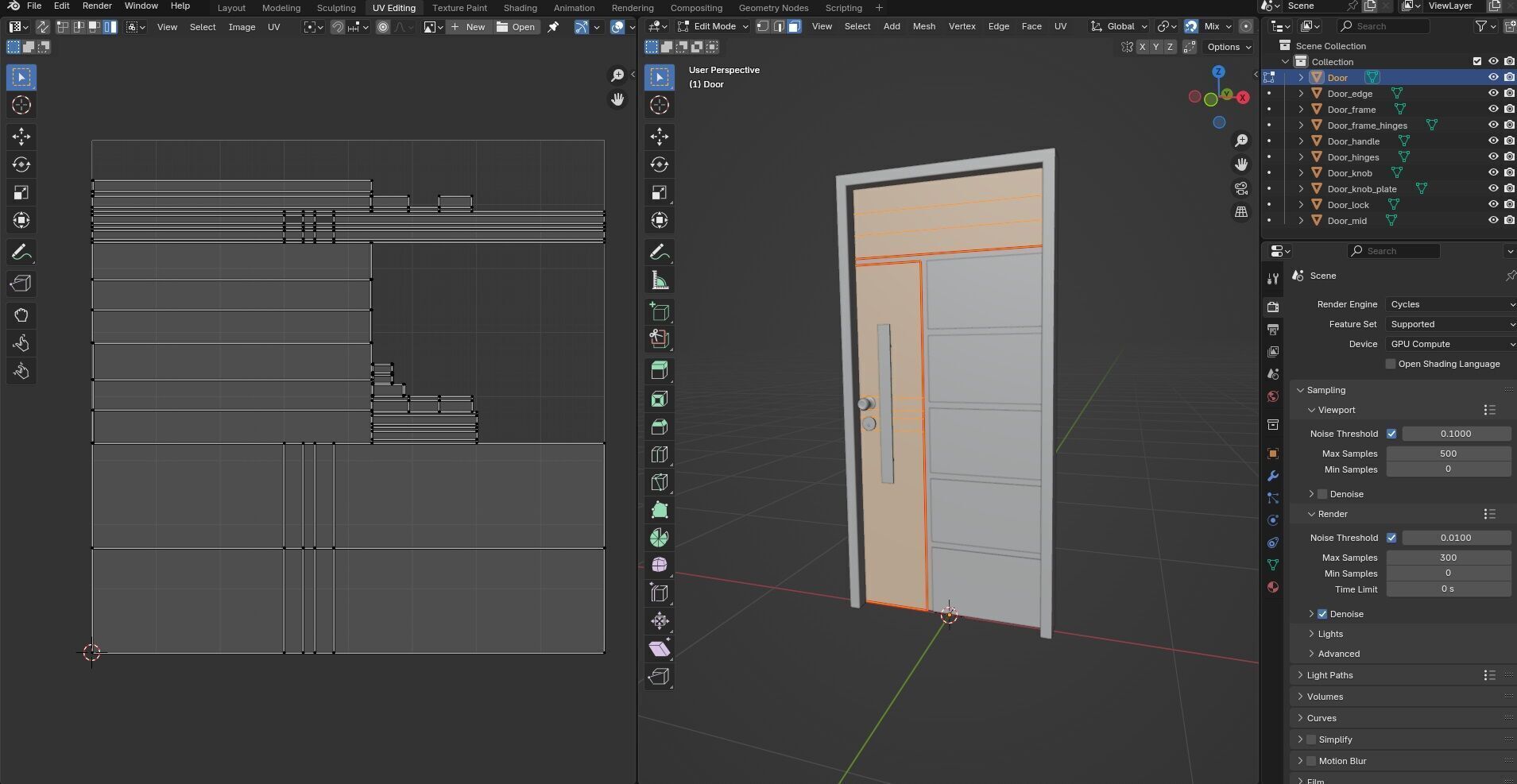 Door CG72 3D model_13