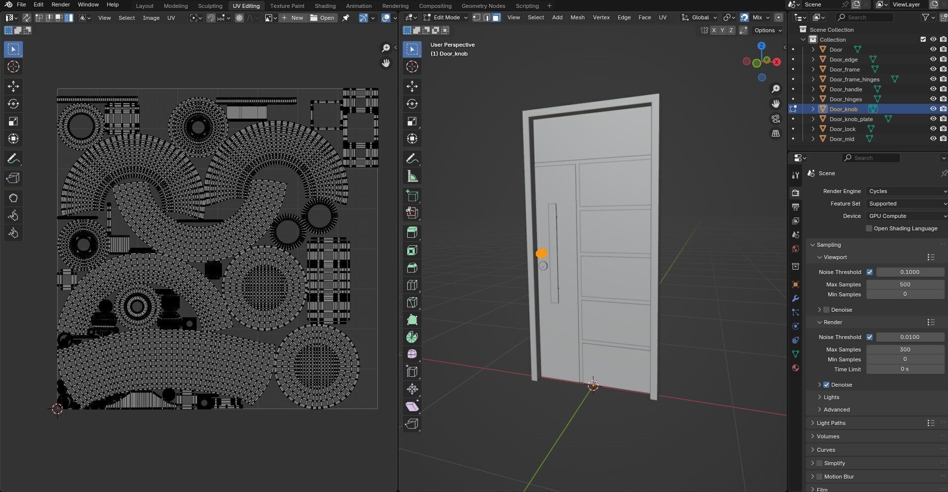 Door CG72 3D model_16