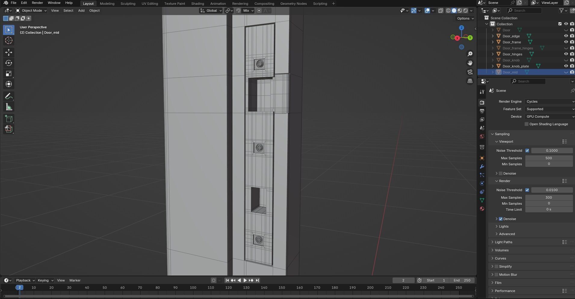 Door CG73 3D model_10