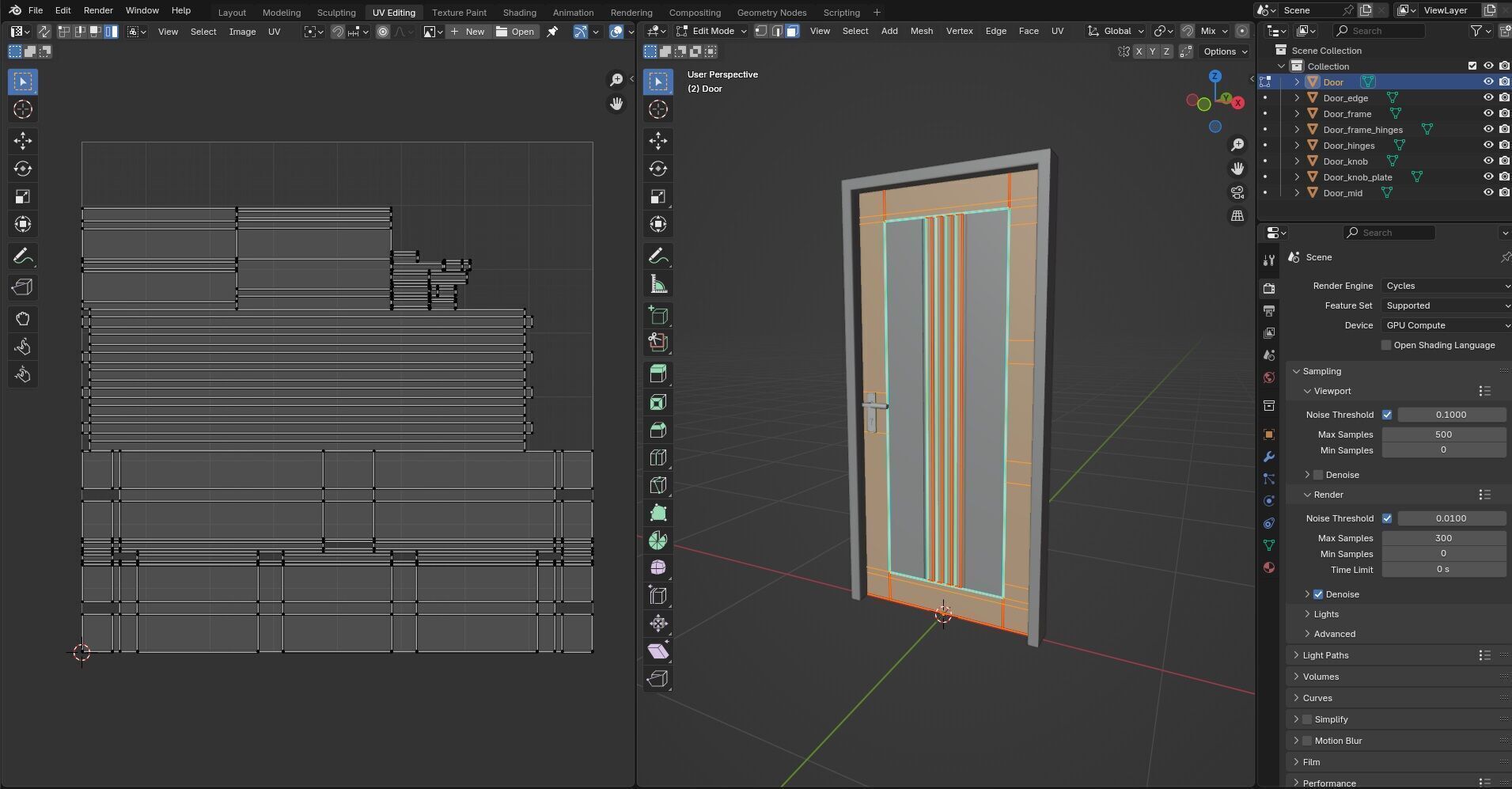 Door CG73 3D model_13
