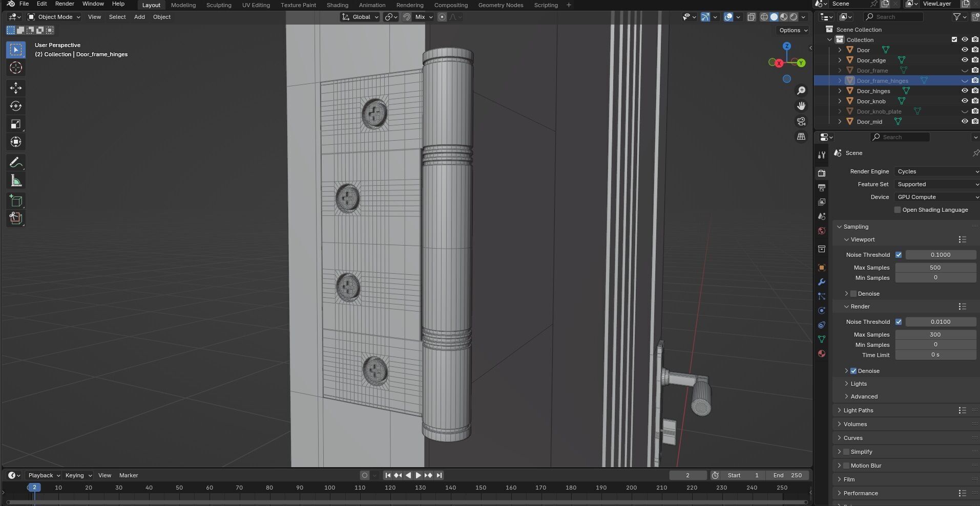 Door CG73 3D model_9