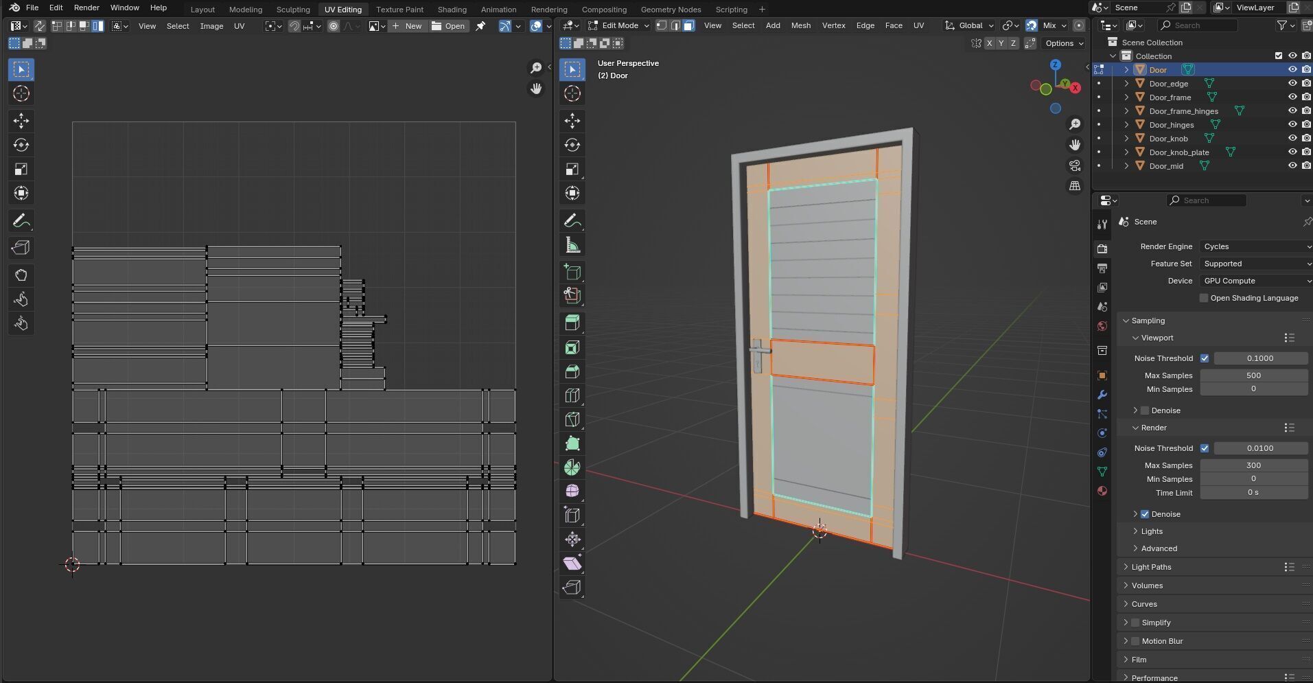Door CG74 3D model_13