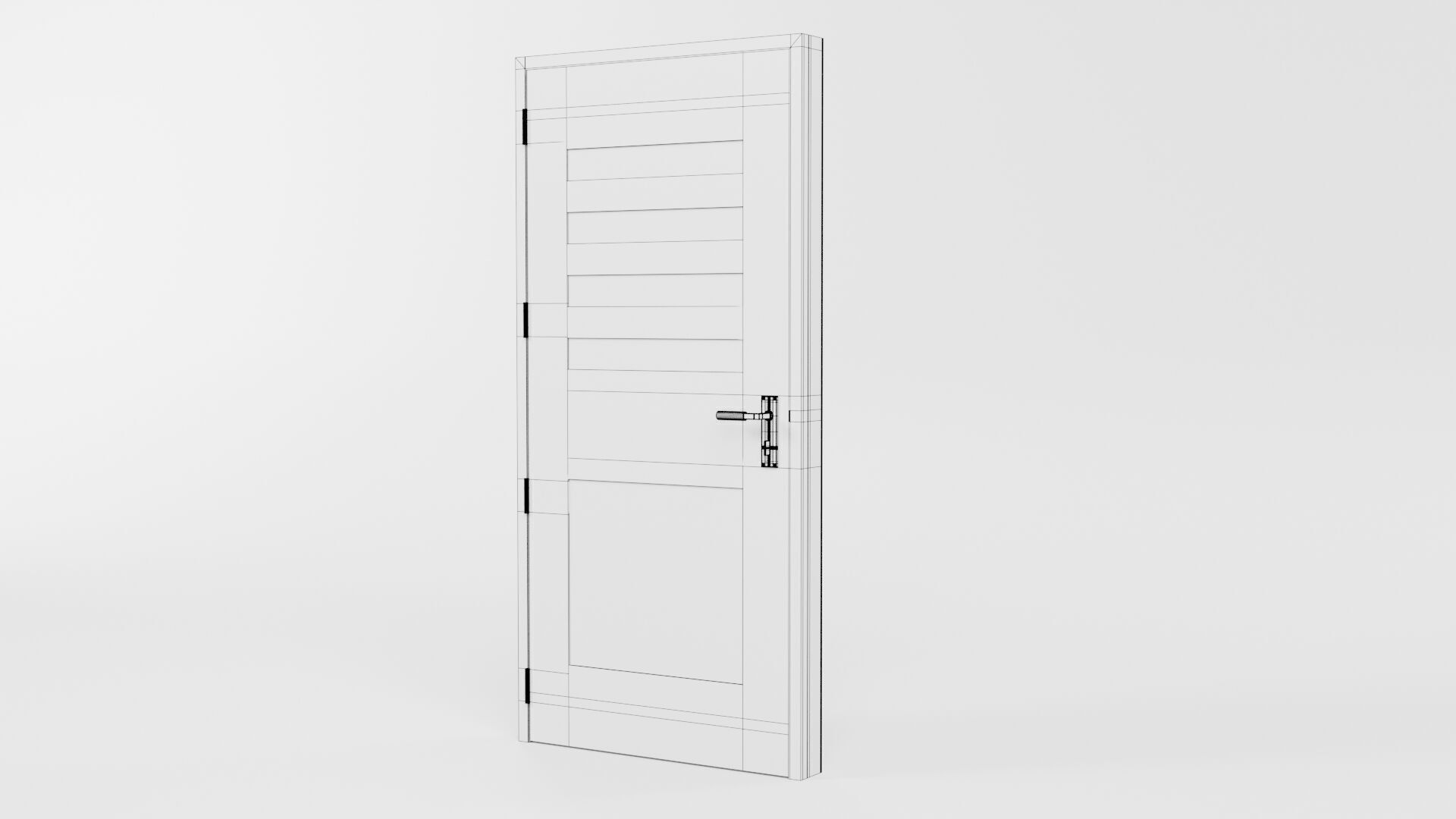 Door CG74 3D model_6