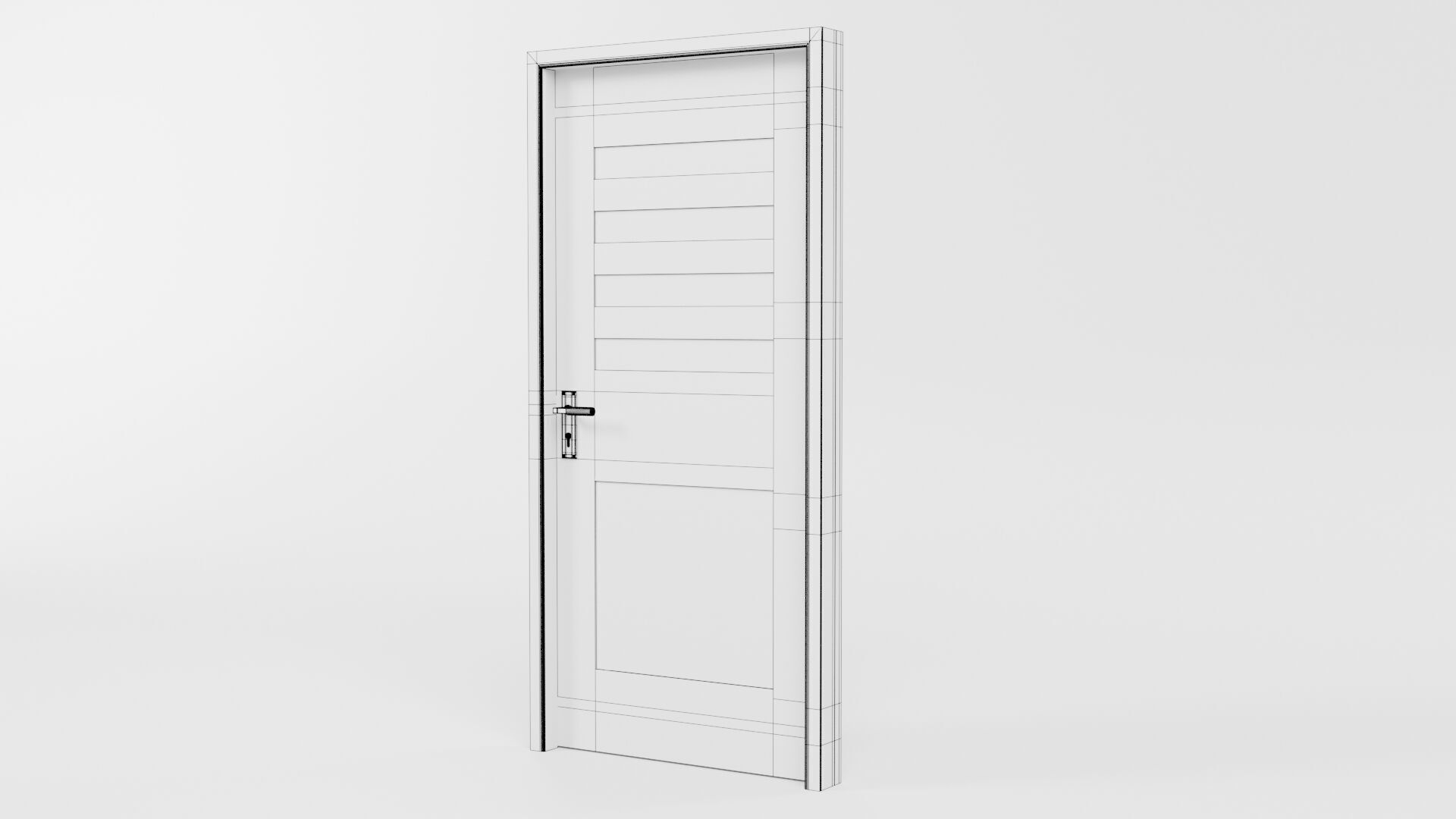 Door CG74 3D model_5