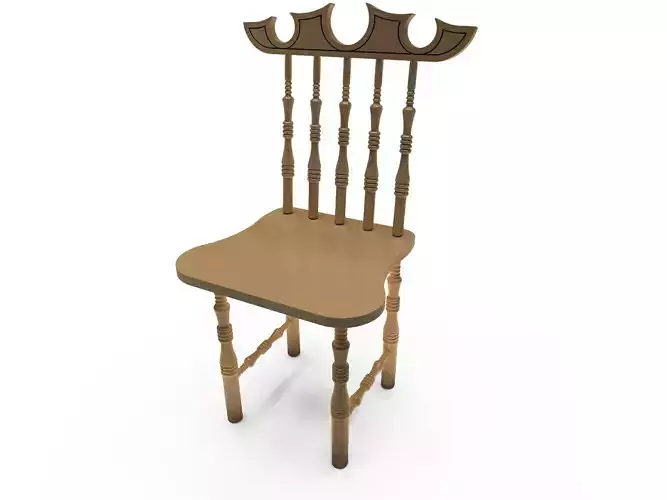 Wooden Chair 3D model