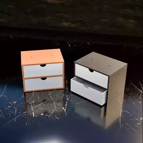 016L LA Unit Large 2 Drawer 3D print model