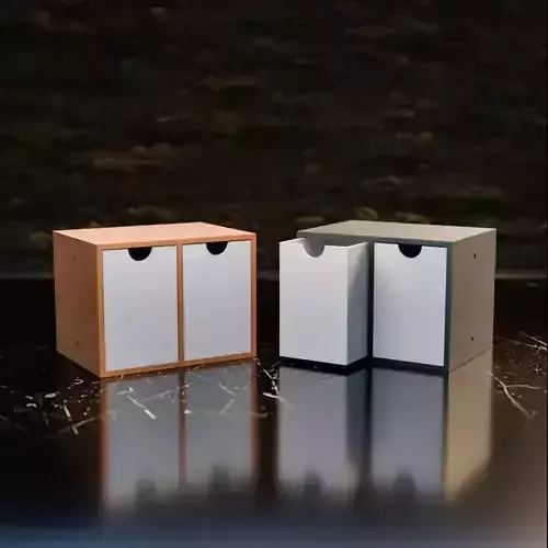 017L LA Unit Large 2 Drawer Vertical 3D print model