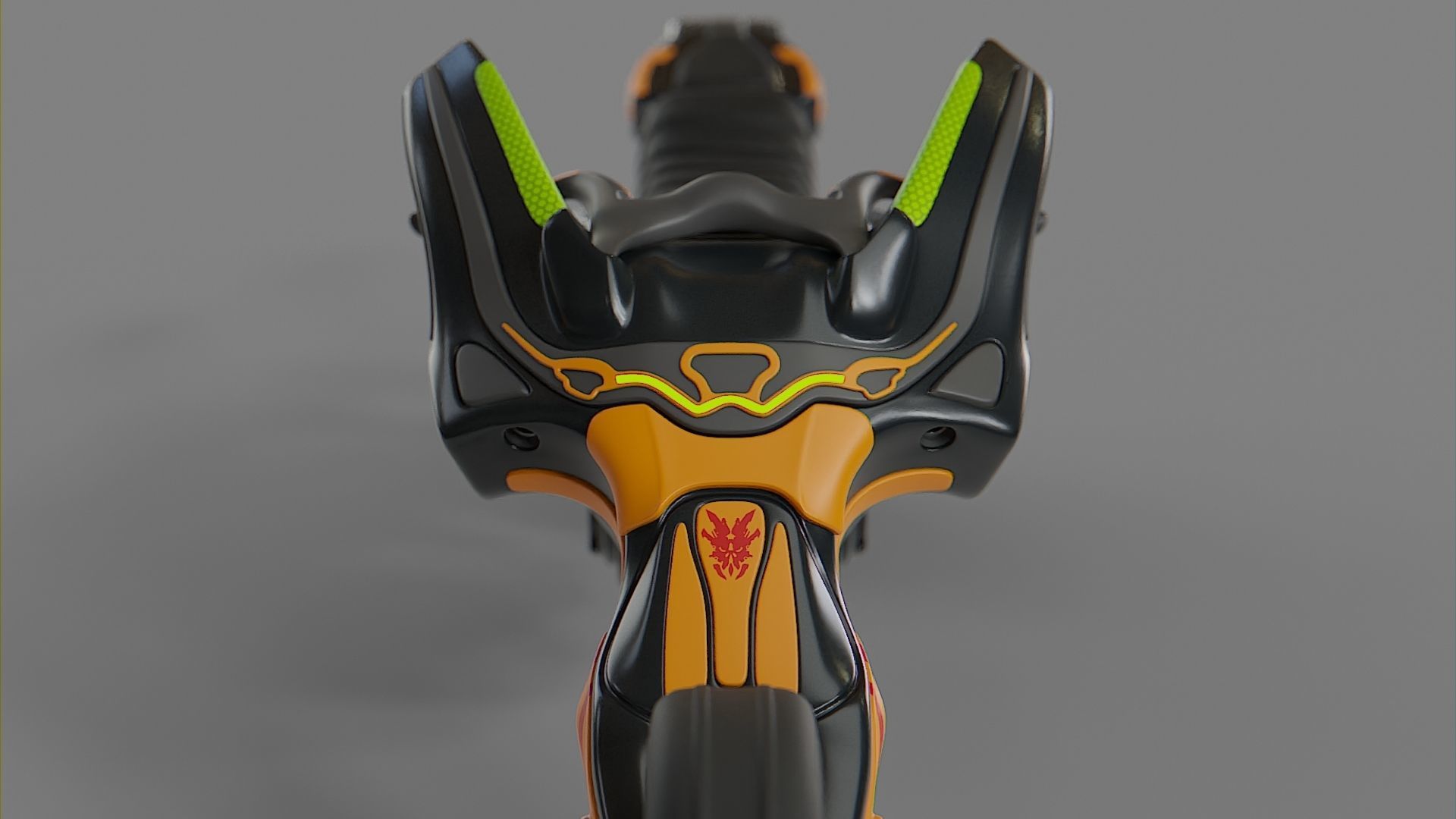 Futuristic motorbike concept model 3D model_6