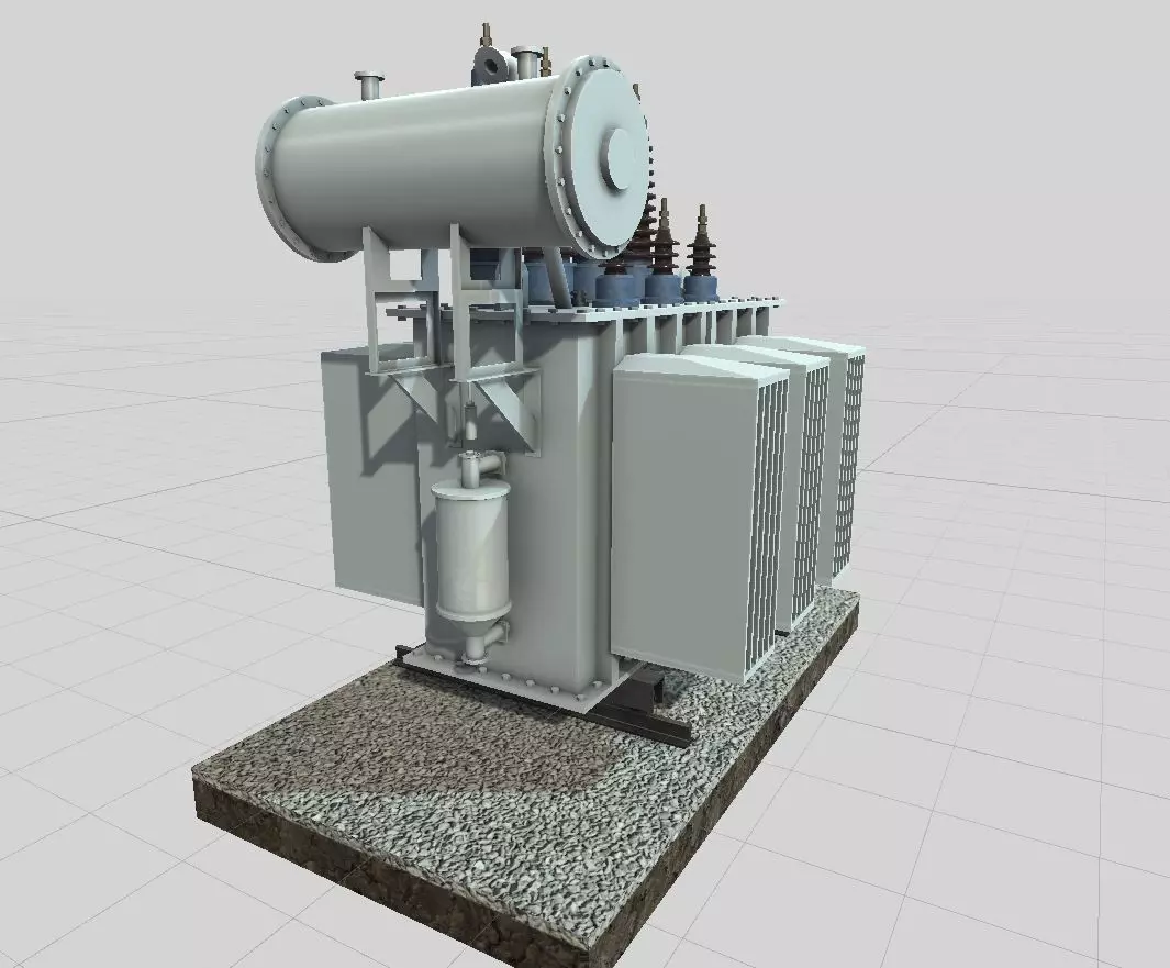 Autotransformer for VR AR Low-poly 3D model