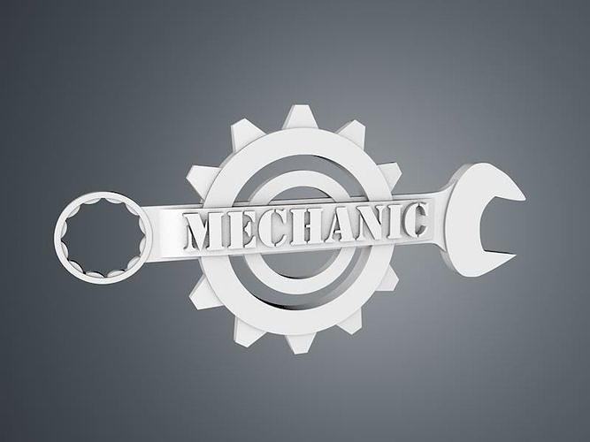 Mechanic Logo 3D model