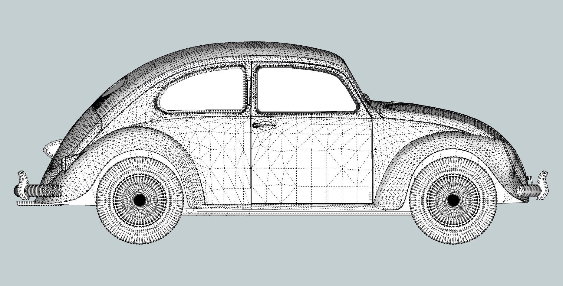 Volkswagen beetle 40s - 50s 3D model_18