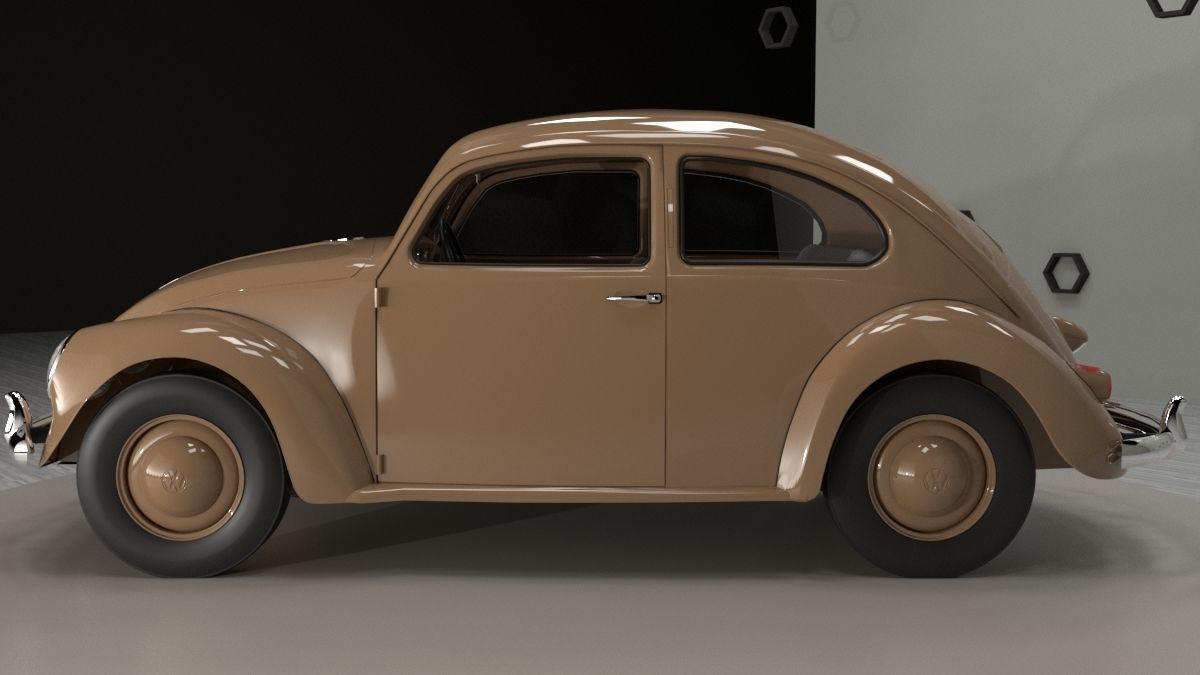 Volkswagen beetle 40s - 50s 3D model_2