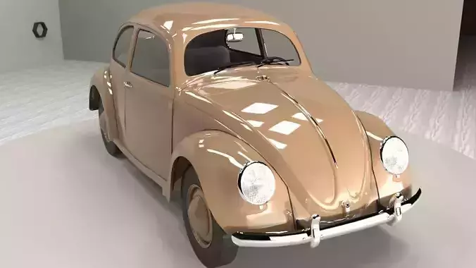 Volkswagen beetle 40s - 50s 3D model